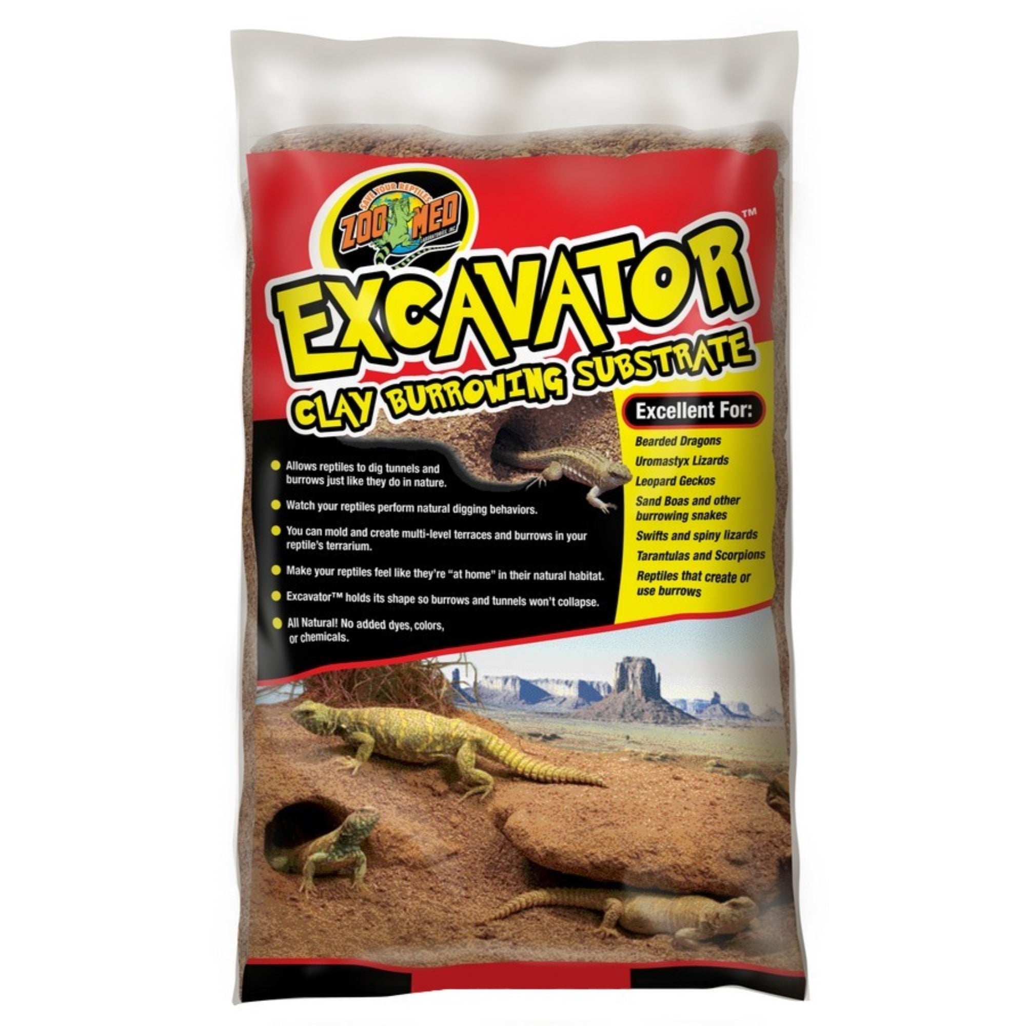 Zoo Med Excavator Clay Burrowing Moldable Substrate, 20lb