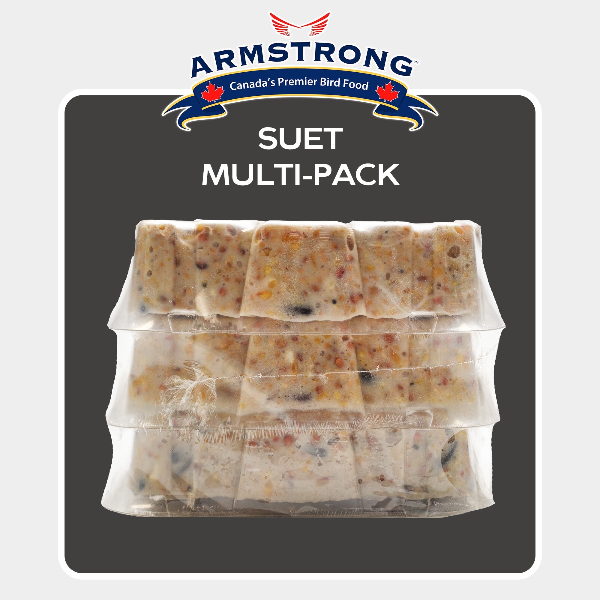 Armstrong Wild Bird Food Suet Cake Variety Pack, 31.8oz (Pack of 3)