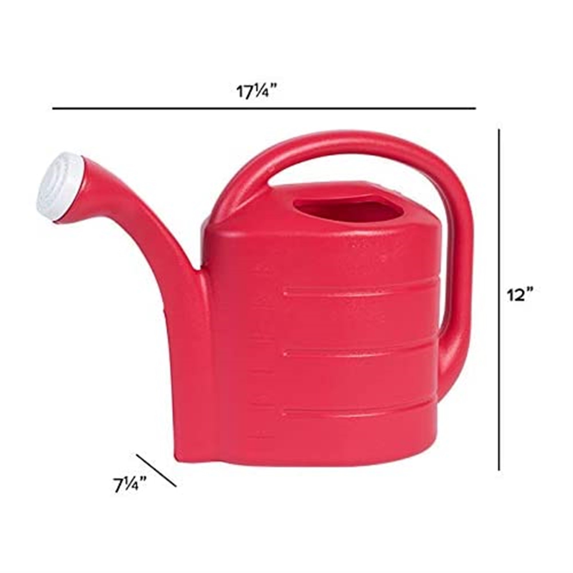 Novelty 2 Gallon Deluxe Watering Can, Red