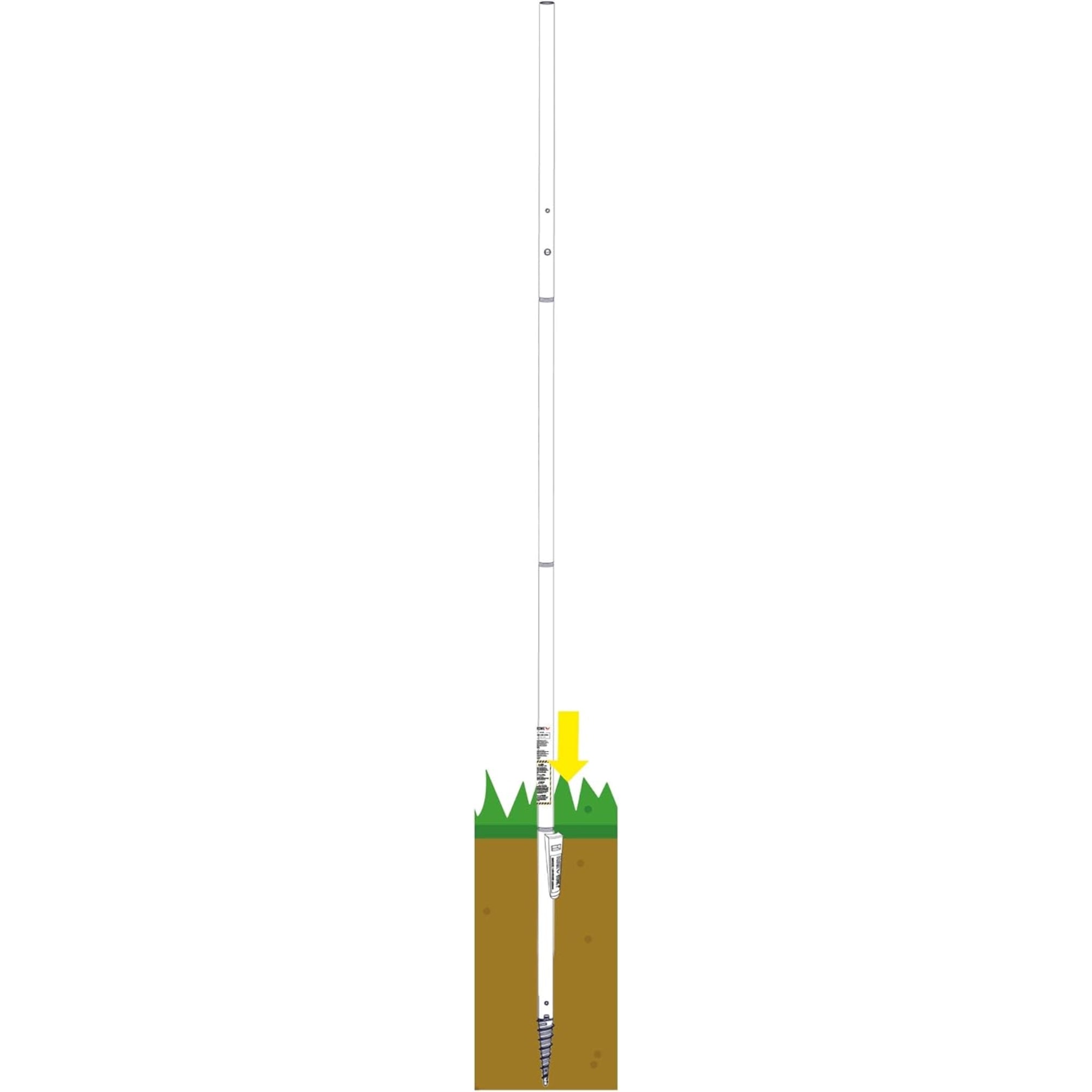 Brome BirdsUP Single Pole Kit for Wild Bird Feeders, Black, 1"