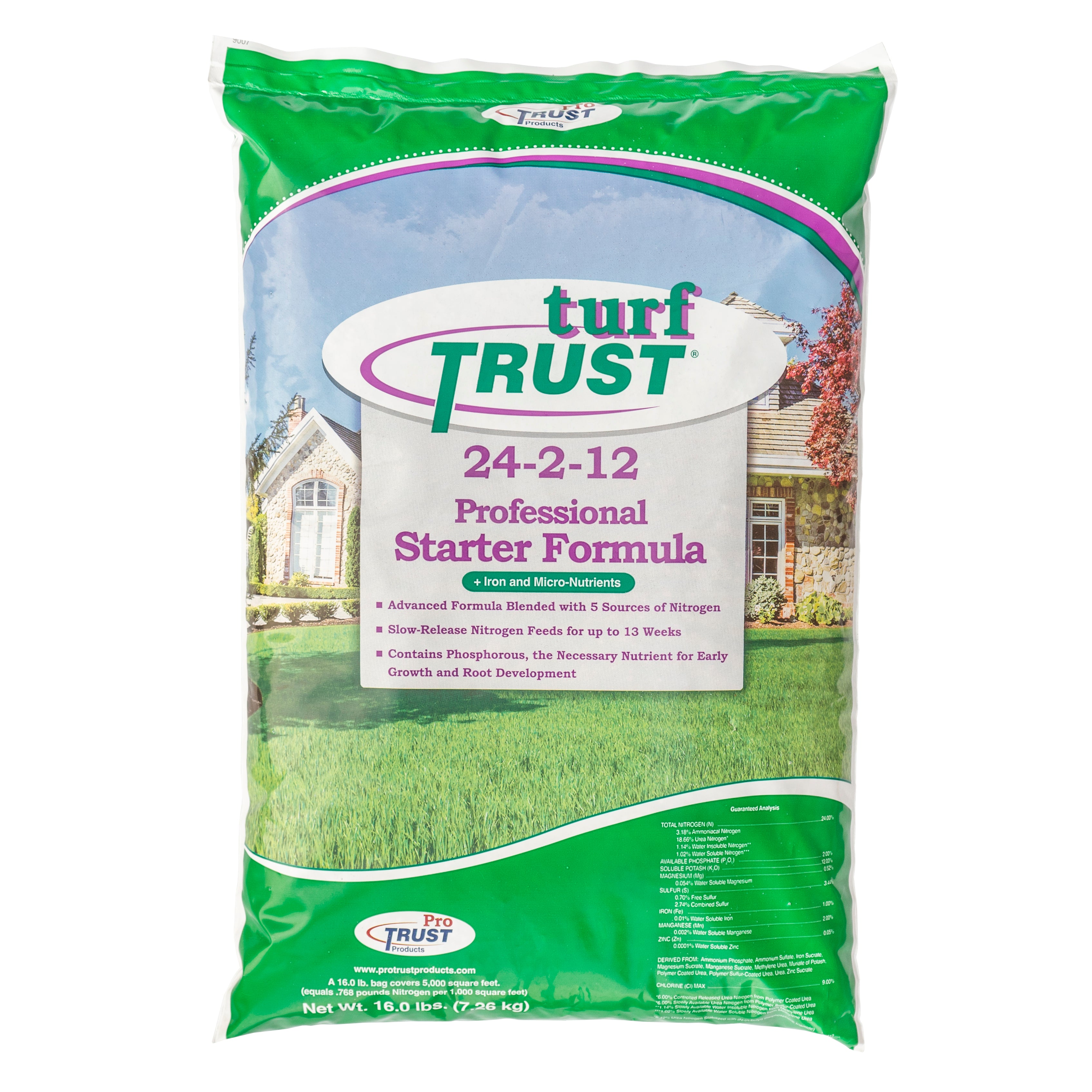 Pro Trust Turf Trust Professional Lawn Starter Fertilizer 24-2-12