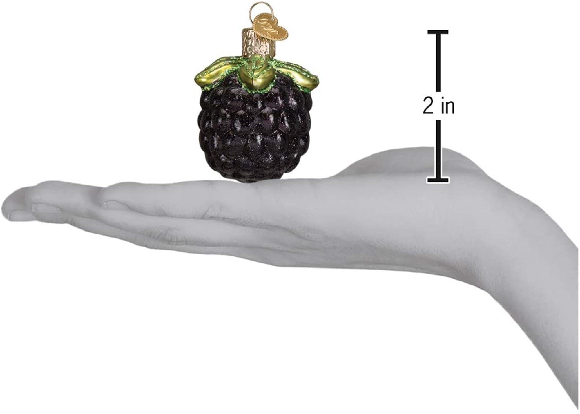 Old World Christmas Blown Glass Ornament for Christmas Tree, Blackberry