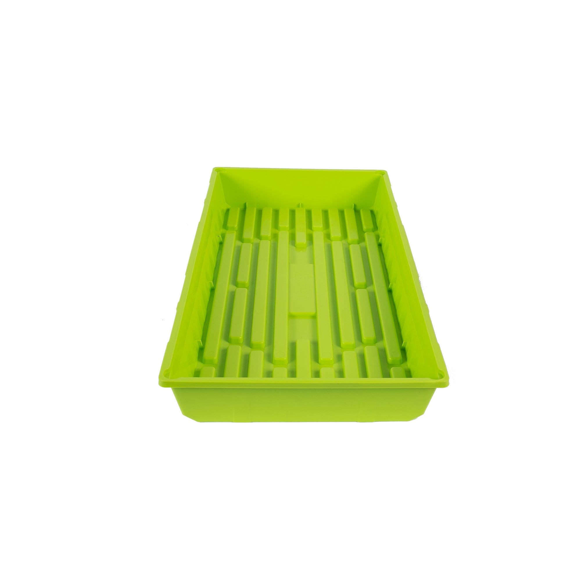 SUNPACK 10” x 20” Indoor Gardening Mega Tray Plastic Seeding Tray for Greenhouses, 2.5”