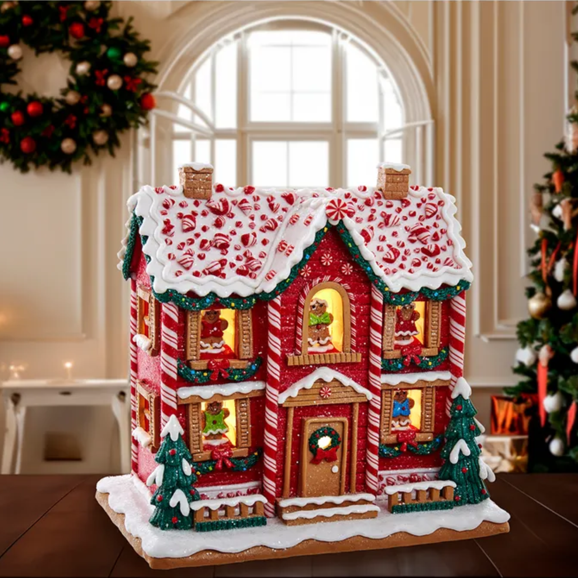 Kurt Adler Battery Operated Music Box Gingerbread House, 9.5in