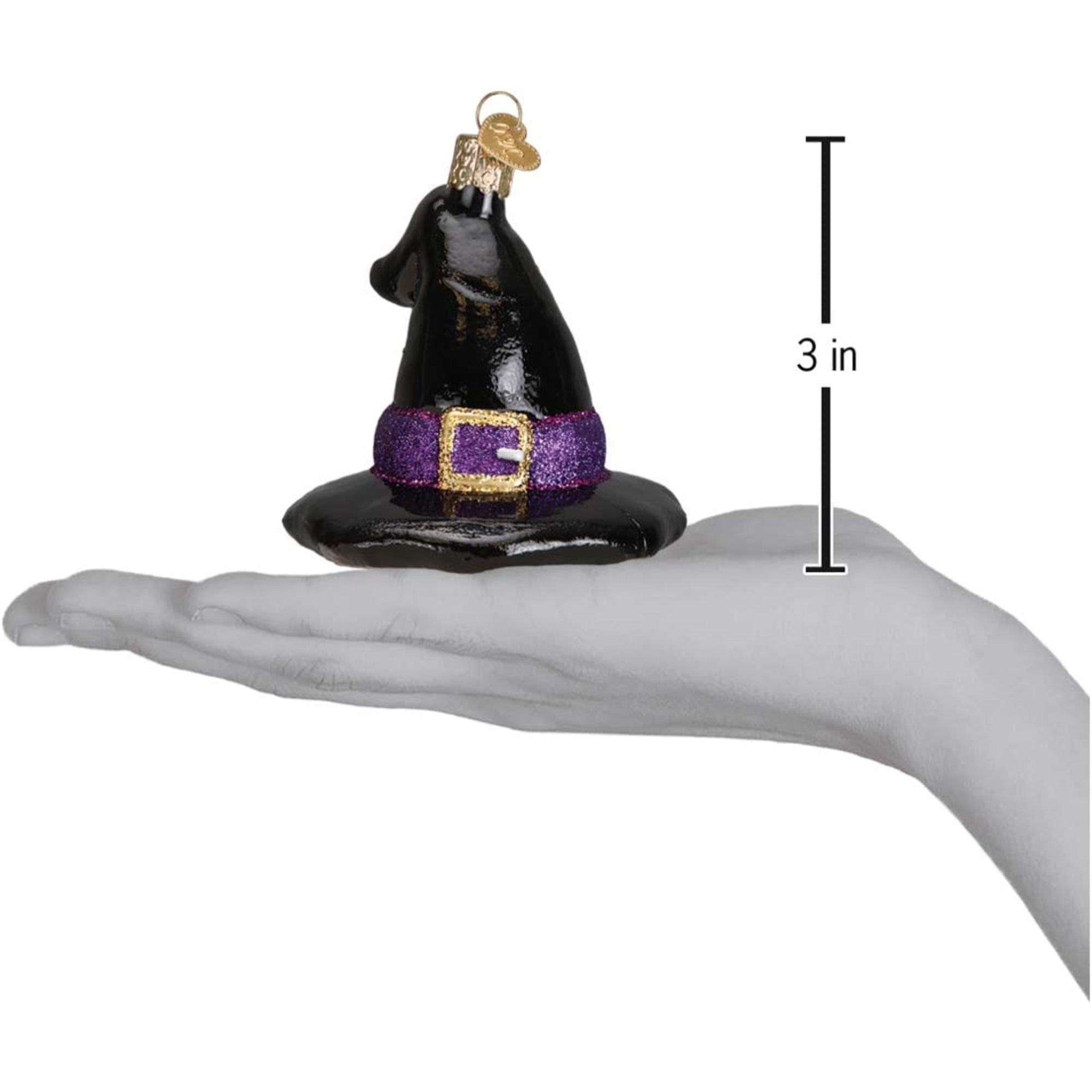 Old World Christmas 26078 Glass Blown Witch's Hat Ornament