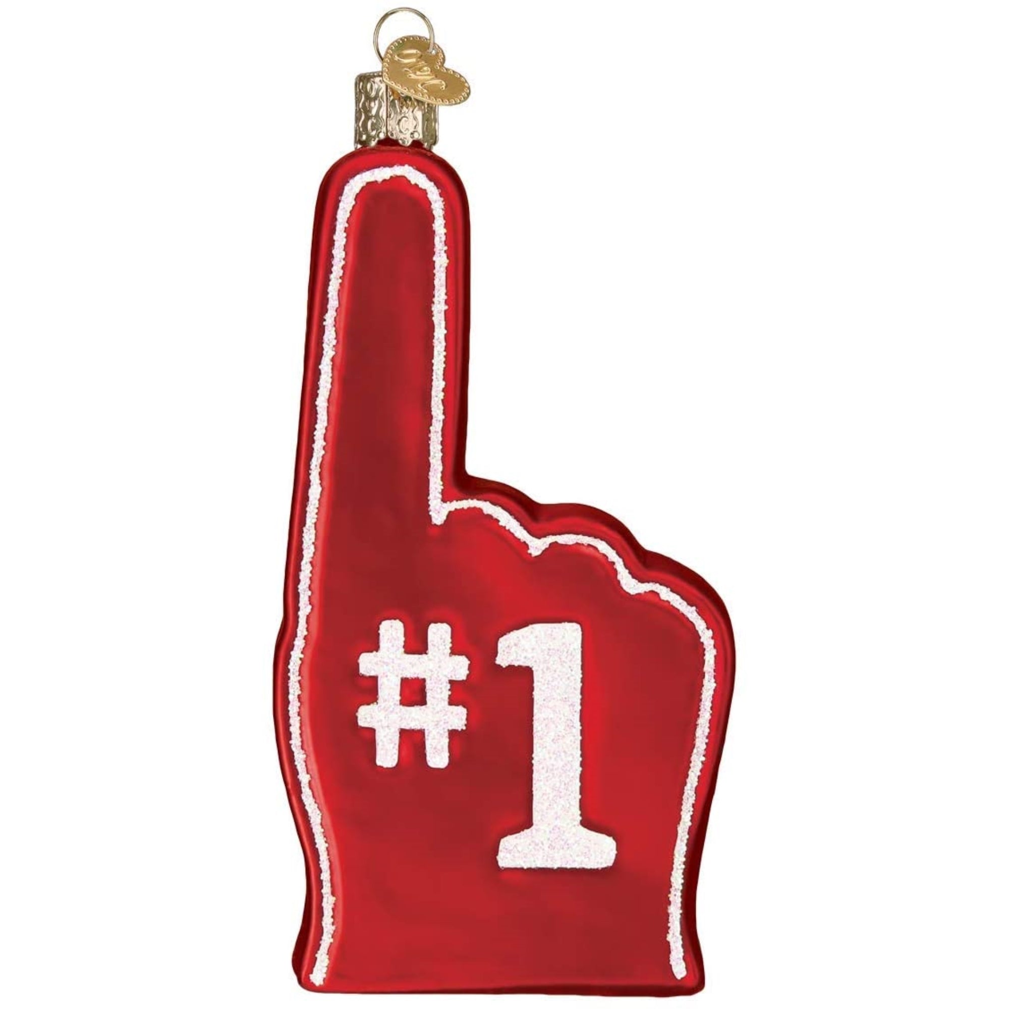 Old World Christmas San Francisco 49ers Foam Finger Ornament For Christmas Tree