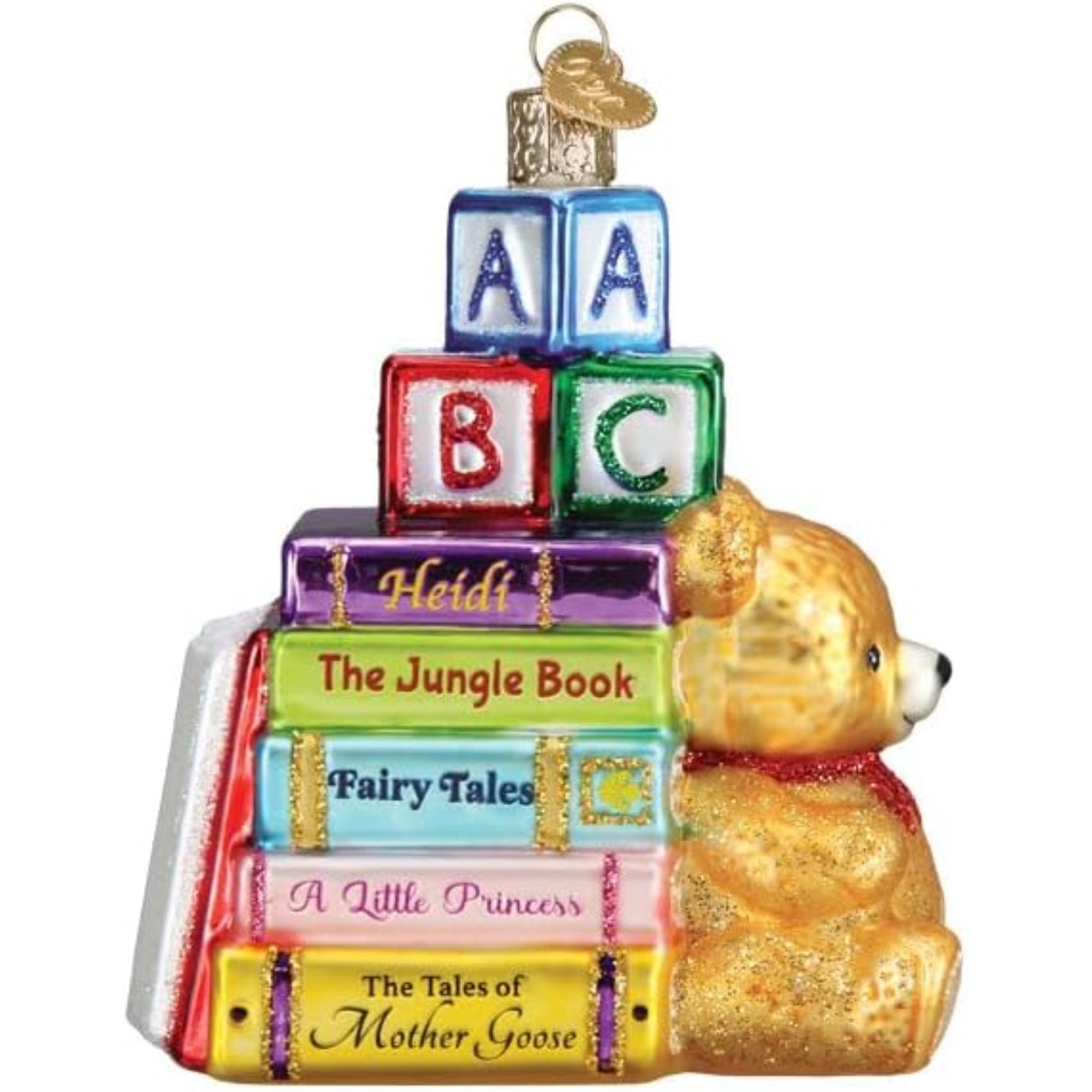 Old World Christmas Blown Glass Ornament for Christmas Tree, Favorite Children'S Books (with OWC Gift Box)