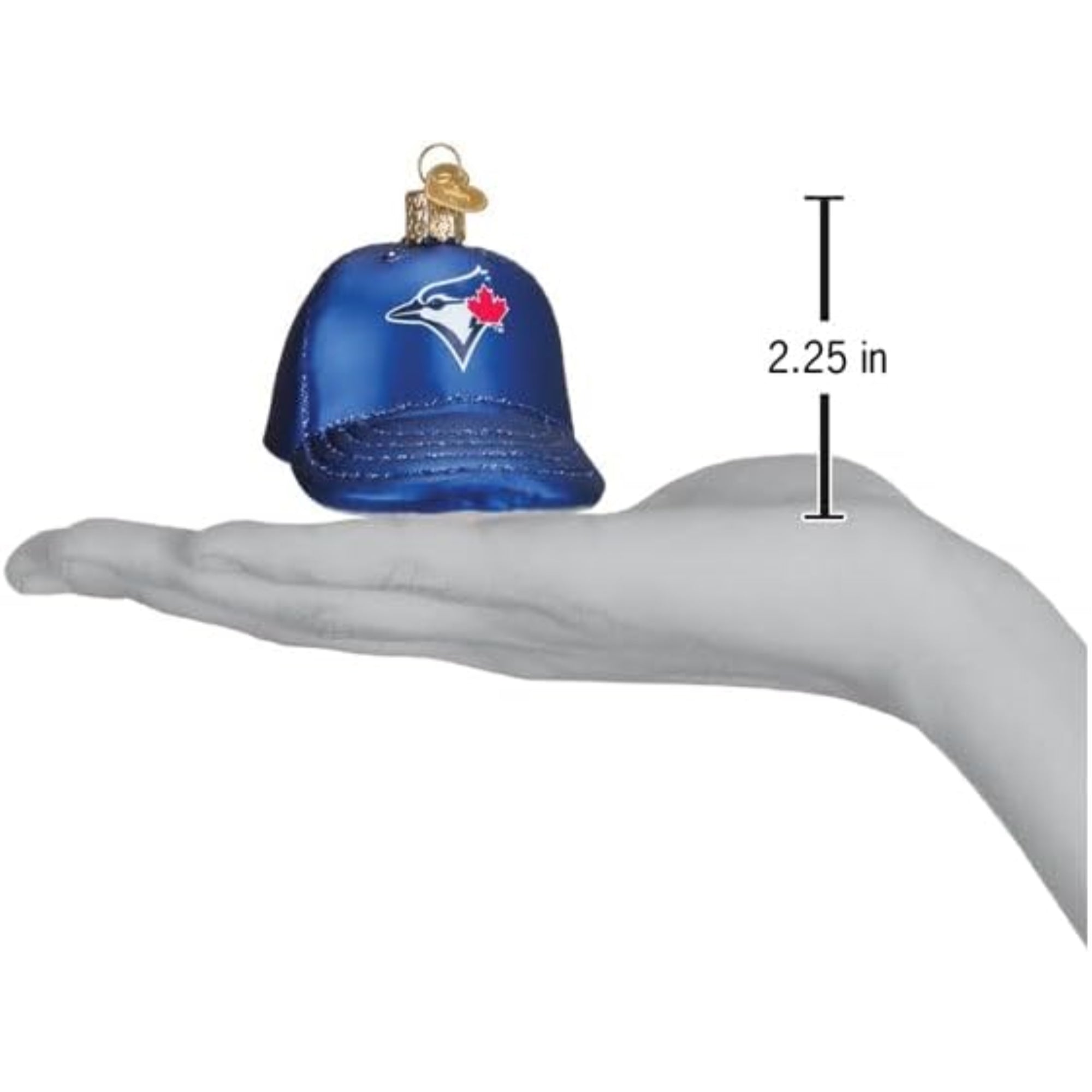 Old World Christmas Blown Glass Ornament for Christmas Tree, Toronto Blue Jays Baseball Cap
