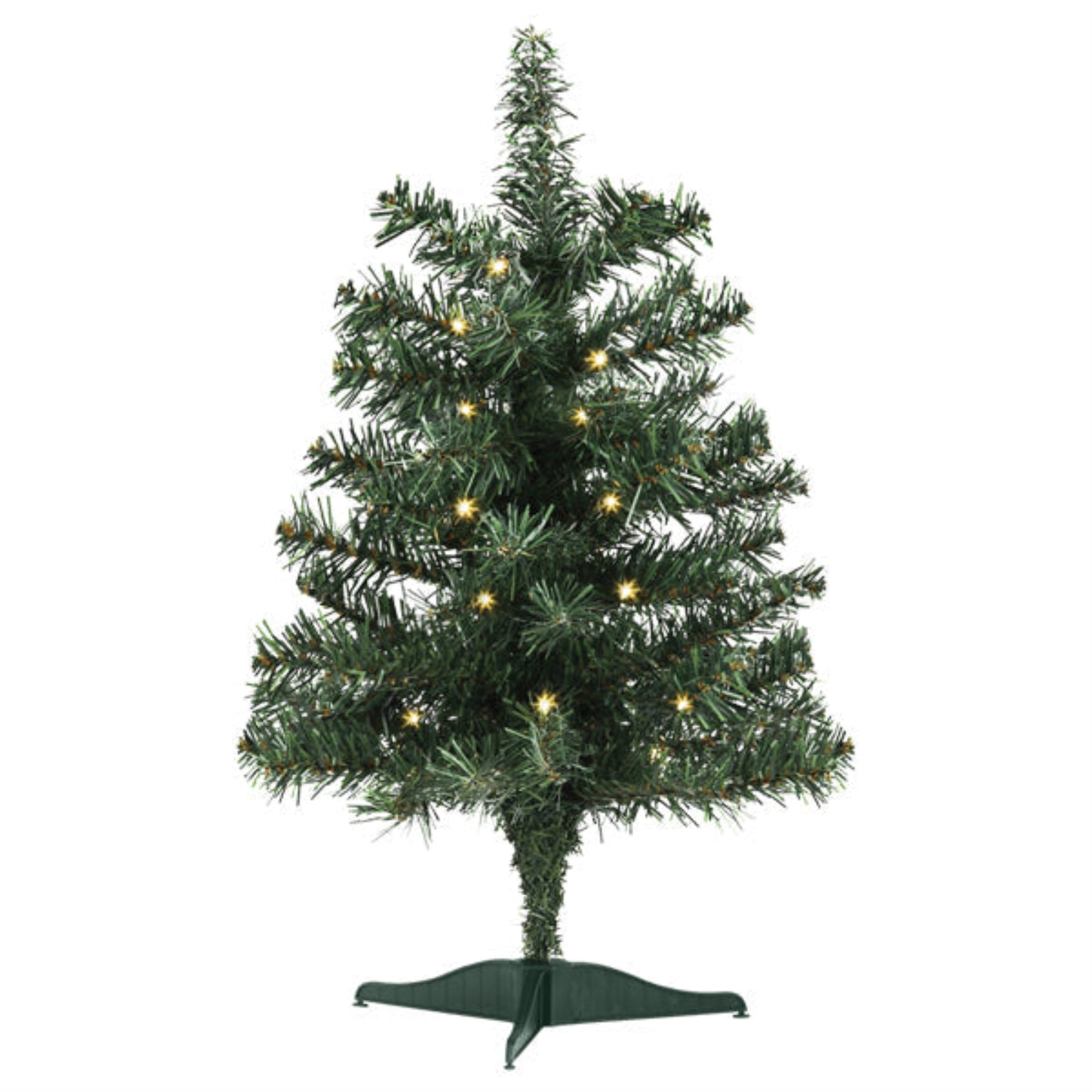 Old World Christmas Mini Artificial Pre-lit Tree for Small Spaces, Dorms, and More, 18"