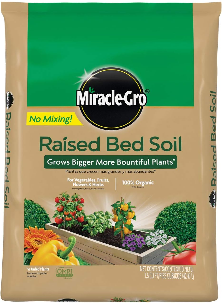 Miracle-Gro Raised Bed Soil, 1.5cuft
