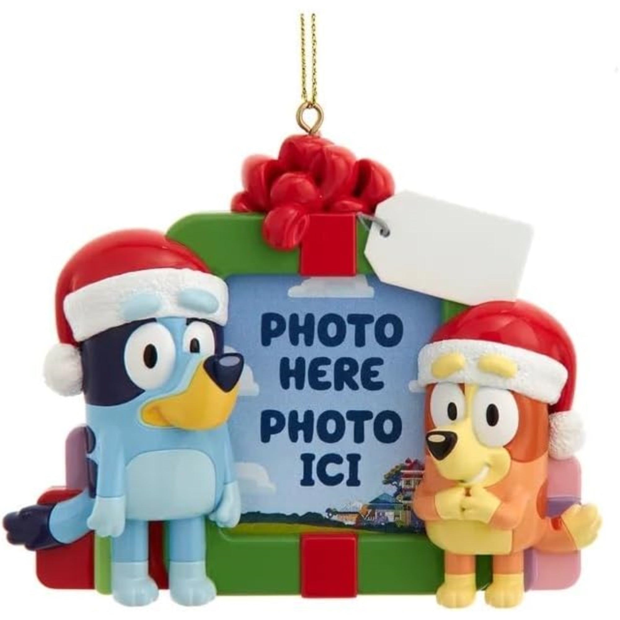 Kurt Adler Officially Licensed Bluey & Bingo Frame Ornament, 4"