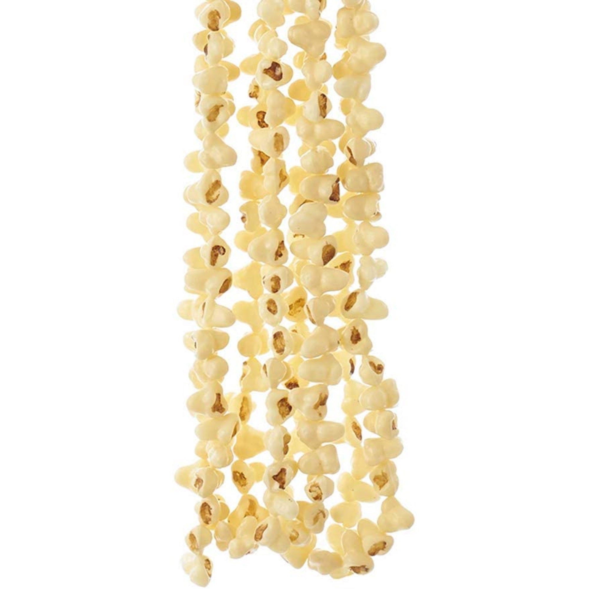 Kurt Adler Christmas Decorations Plastic Garland, Strung Popcorn, 9ft