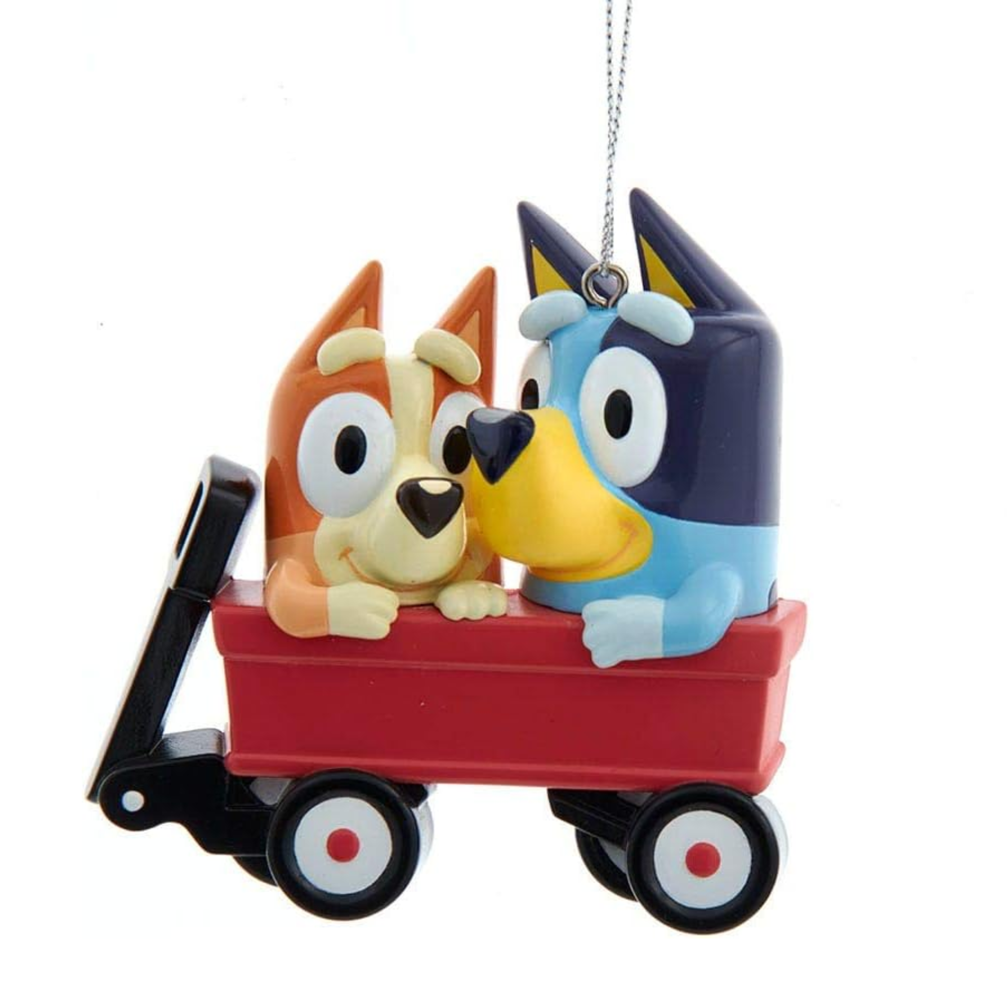 Kurt Adler Resin Bluey and Bingo Personalizable Ornament