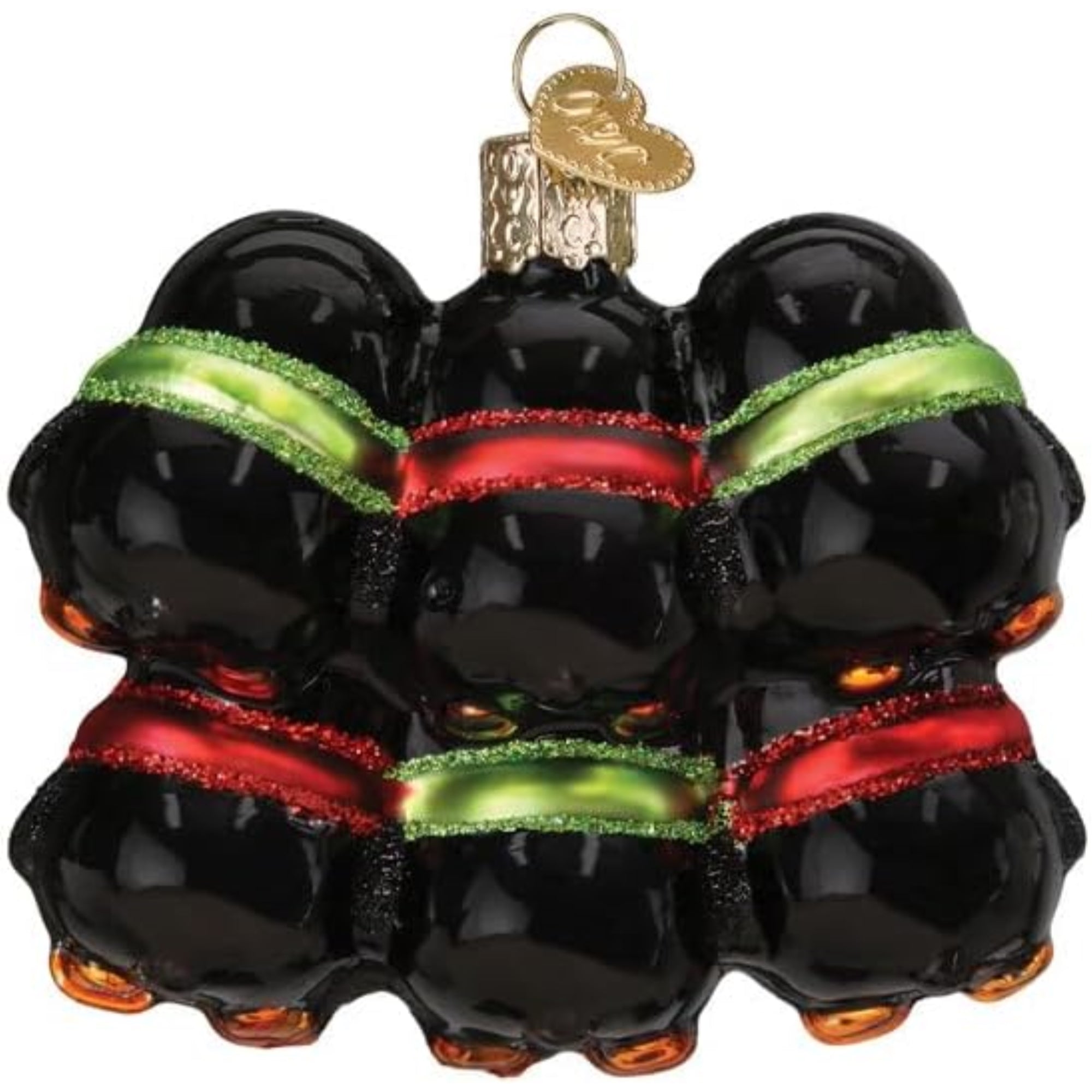 Old World Christmas Blown Glass Ornament for Christmas Tree, Penguin Family Of 6 (with OWC Gift Box)
