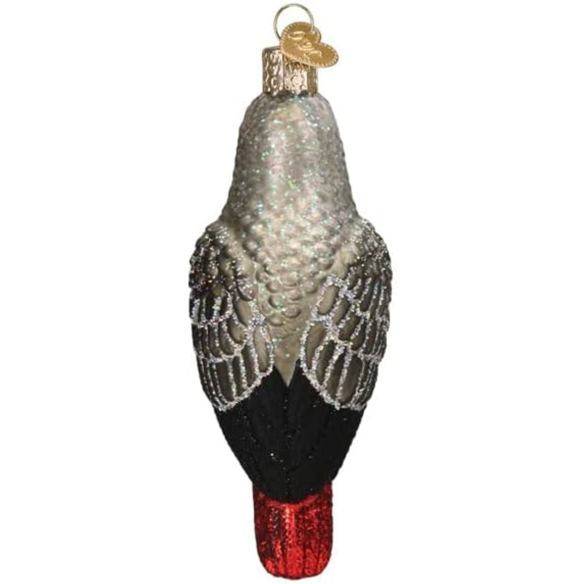 Old World Christmas Blown Glass Ornament for Christmas Tree, African Grey Parrot (with OWC Gift Box)
