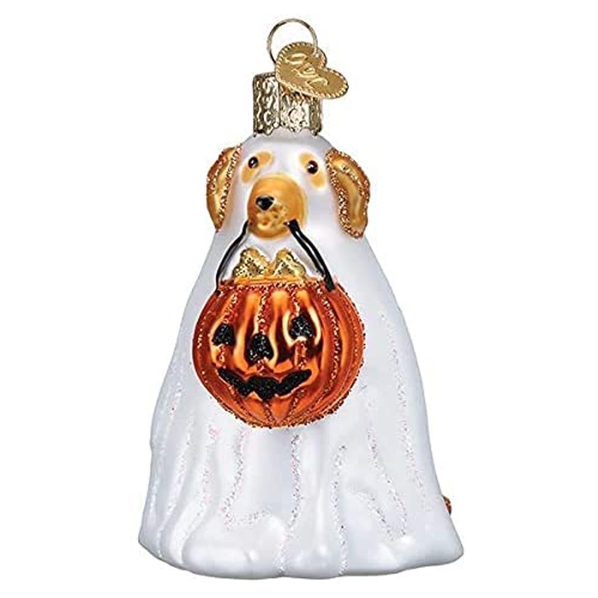 Old World Christmas Blown Glass Christmas Ornament, Trick-or-Treat Pooc