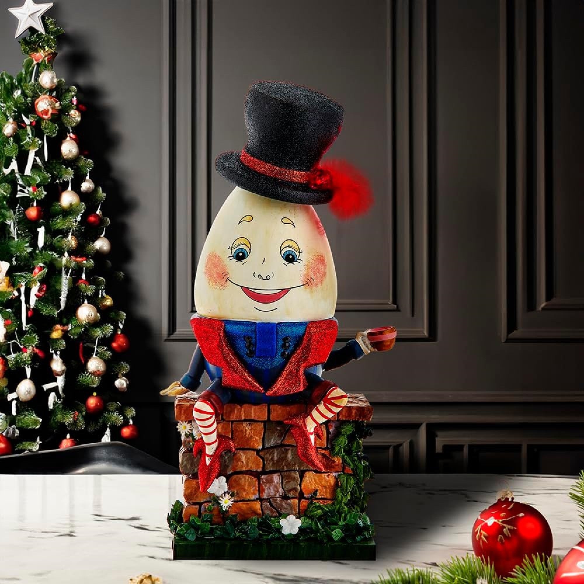 Kurt Adler Wooden Hollywood Nutcracker Collection, Humpty Dumpty, 13.5in