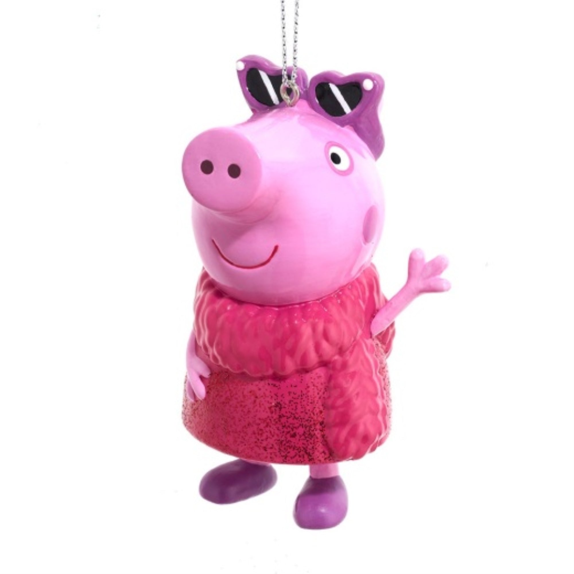 Kurt Adler Officially Licensed Peppa Pig with Sunglasses Ornament, 3.5"
