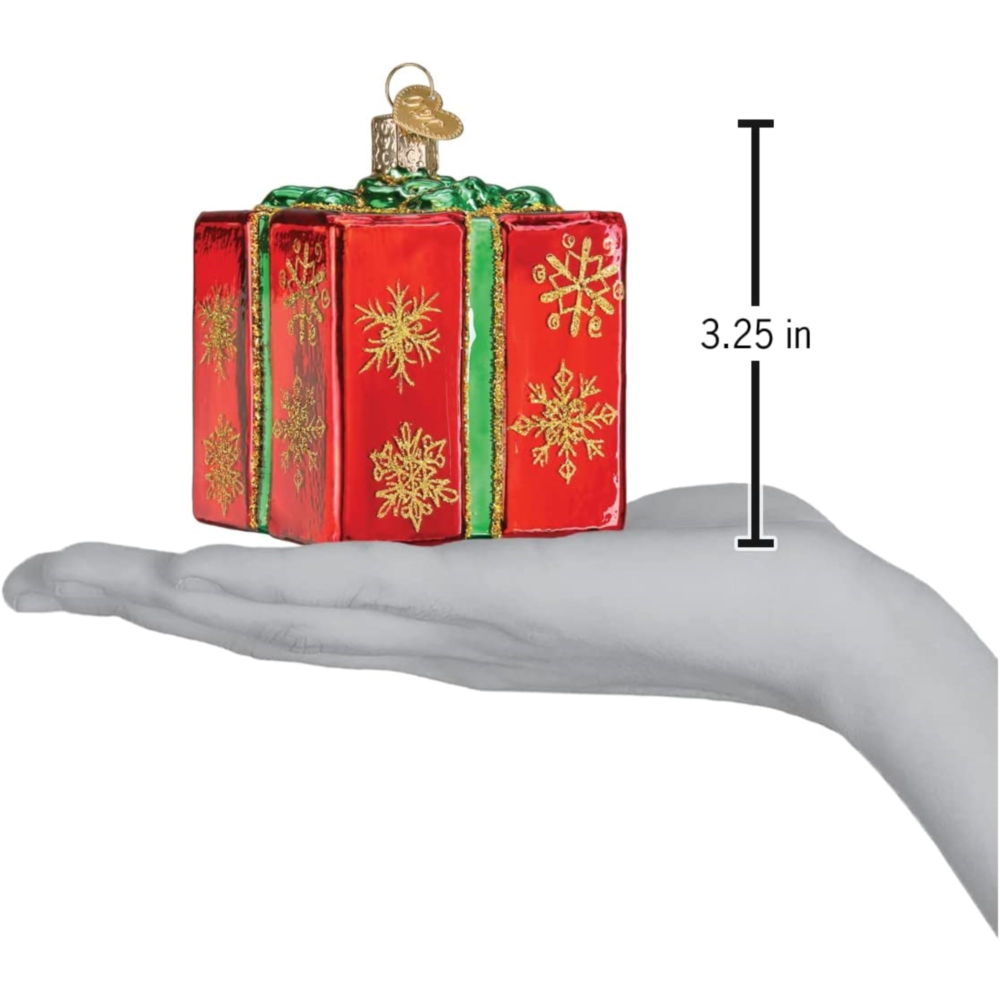 Old World Christmas Blown Glass Ornament for Christmas Tree, Red Gift Box