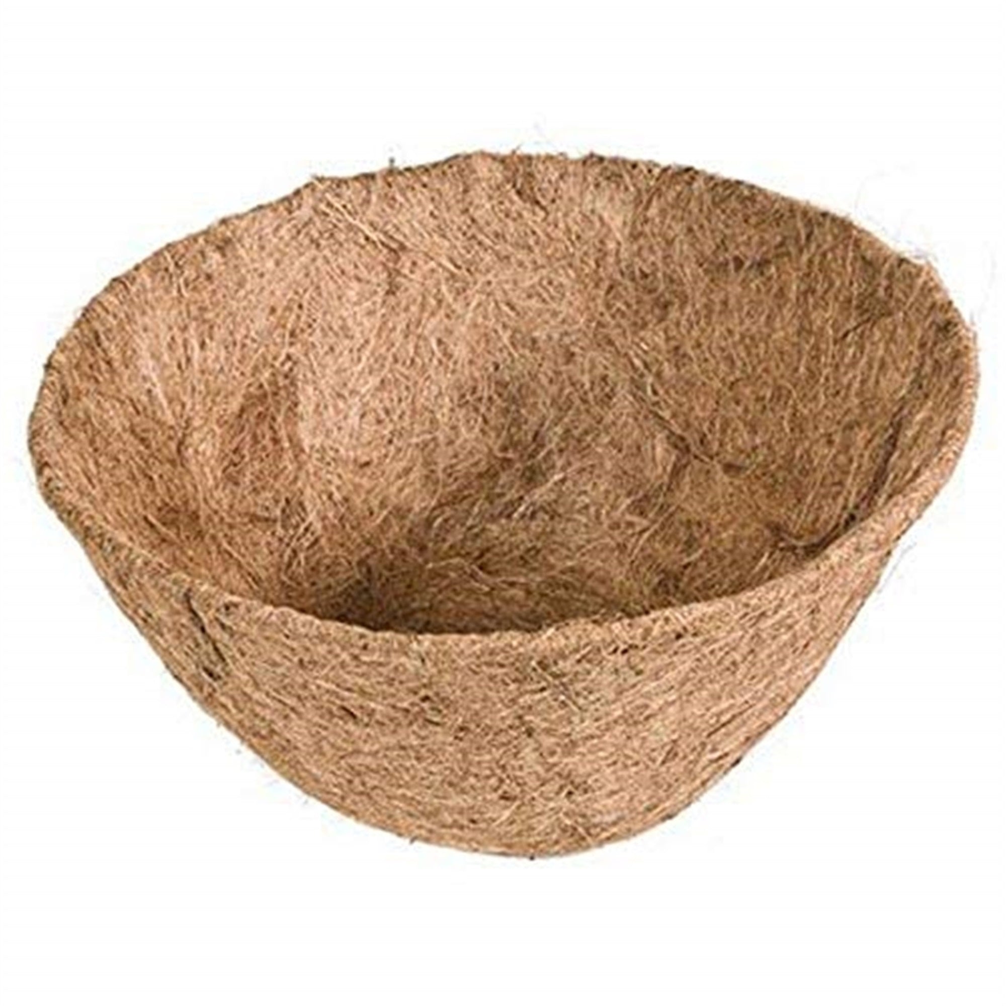 Panacea Formed Coco Fiber Liner, for Hanging Baskets, Round, 14" Diameter