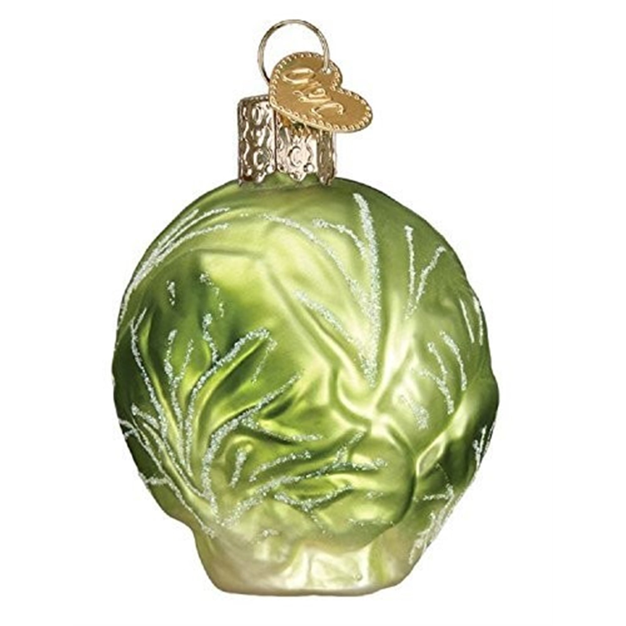 Old World Christmas Blown Glass Ornament for Christmas Tree, Brussel Sprout