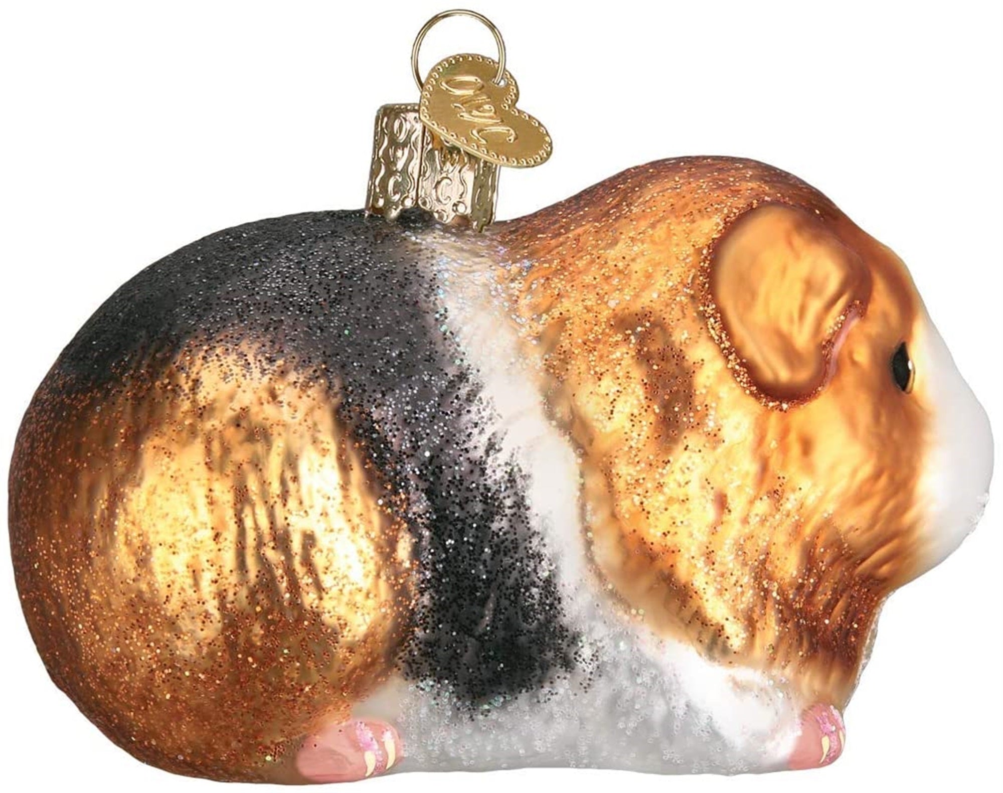 Old World Christmas Blown Glass Ornament for Christmas Tree, Guinea Pig