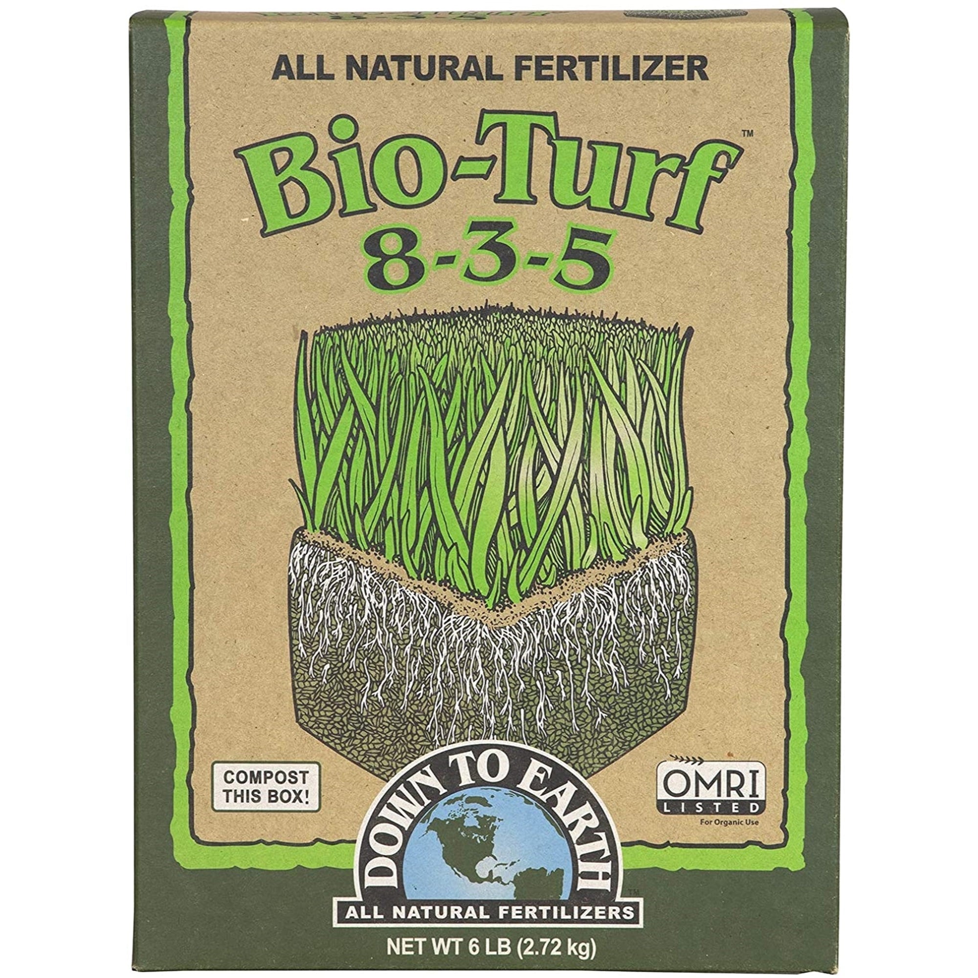 Down To Earth Organic Bio-Turf Fertilizer Mix 8-3-5