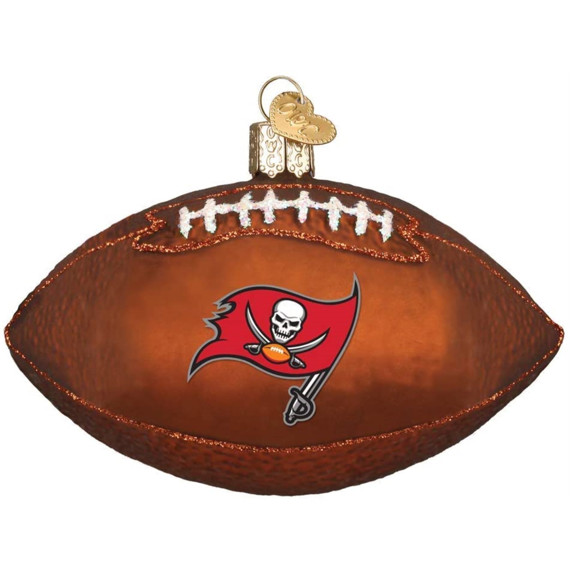 Old World Christmas Tampa Bay Buccaneers Football Ornament For Christmas Tree