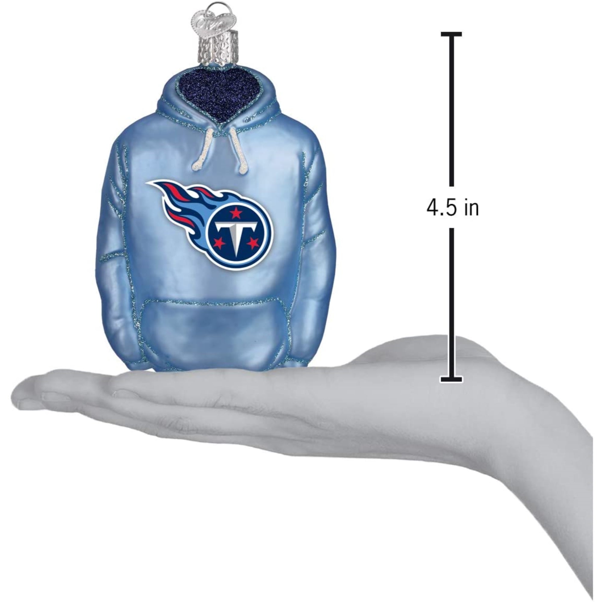 Old World Christmas Tennessee Titans Hoodie Ornament For Christmas Tree