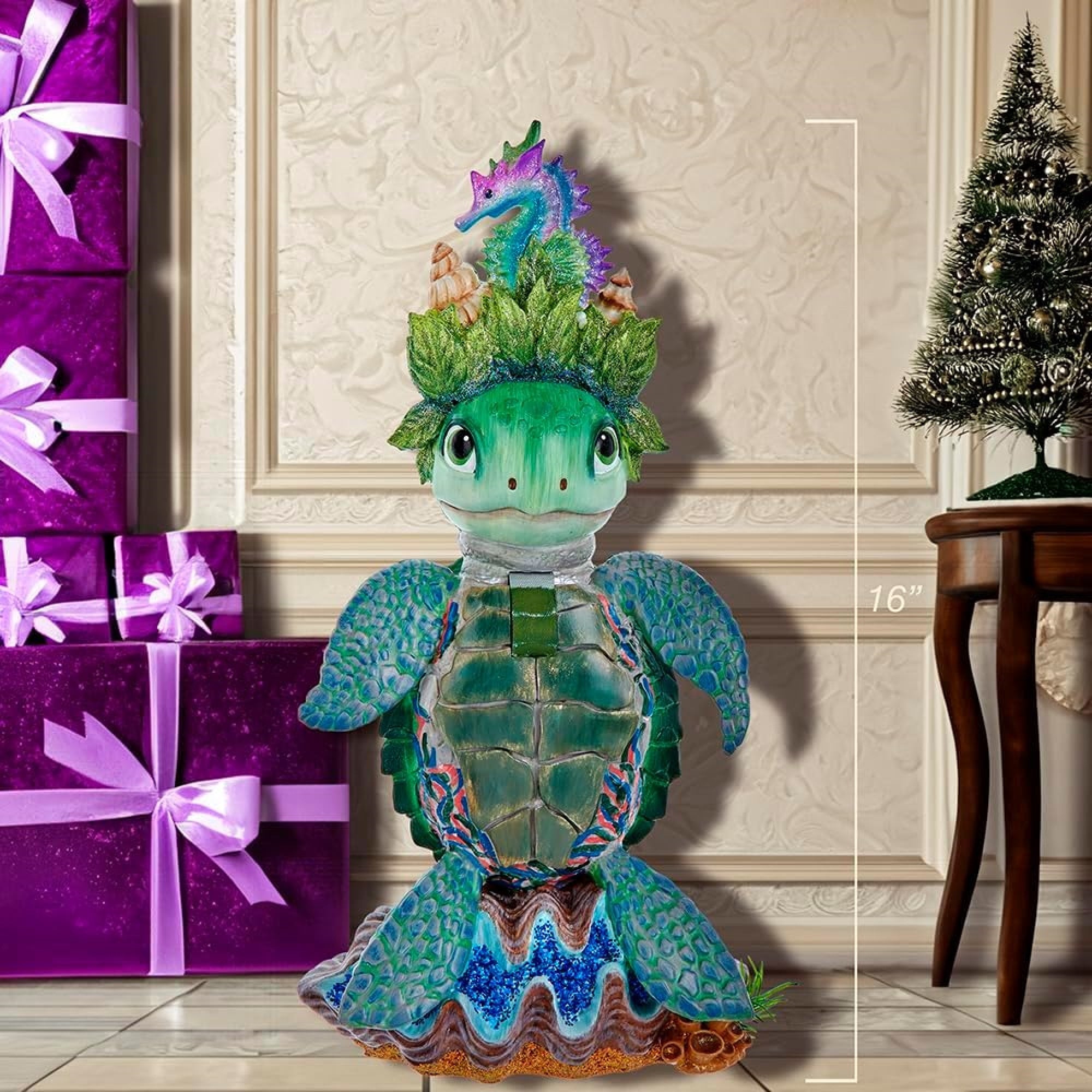 Kurt Adler Hollywood Nutcracker Collection, Sea Turtle, 16in