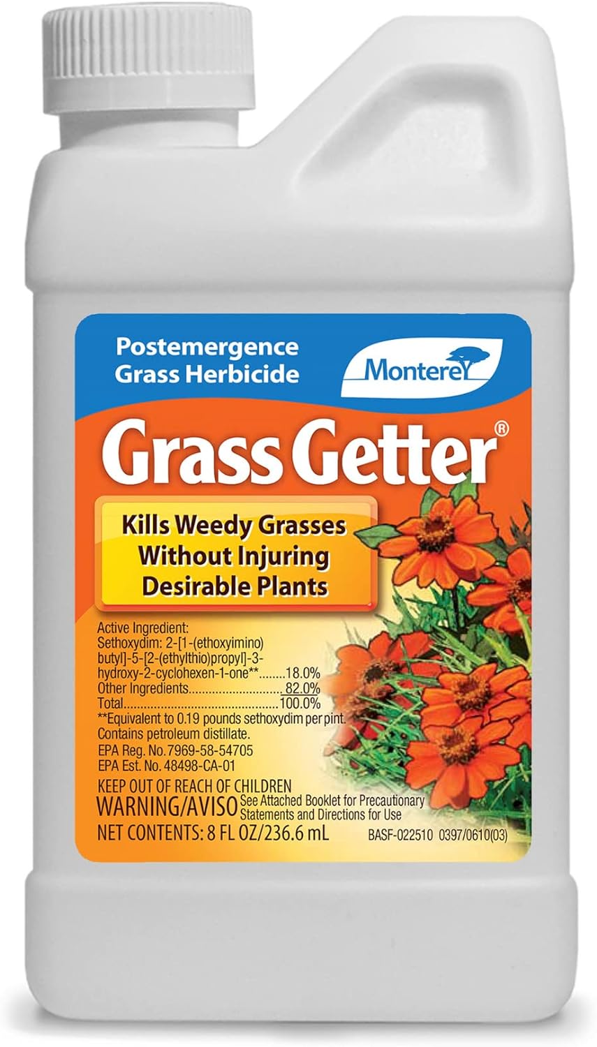 Monterey Getter, Post Emergence Herbicide for Grass Weeds, 8 oz