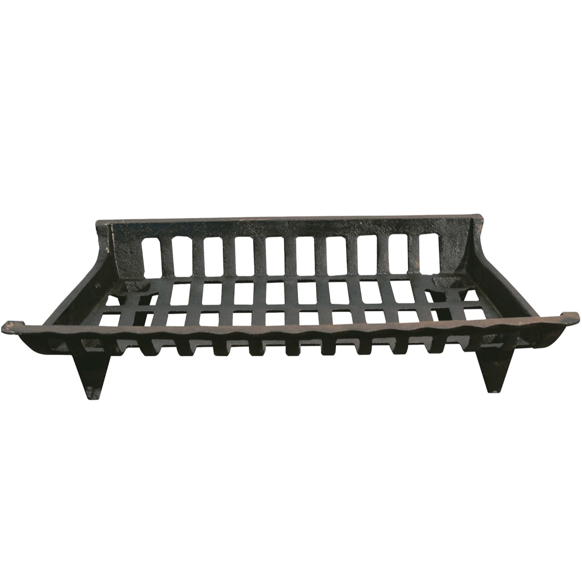 Panacea Cast Iron Grate for Indoor Outdoor Fire Pits and Fireplaces, Black, 30"