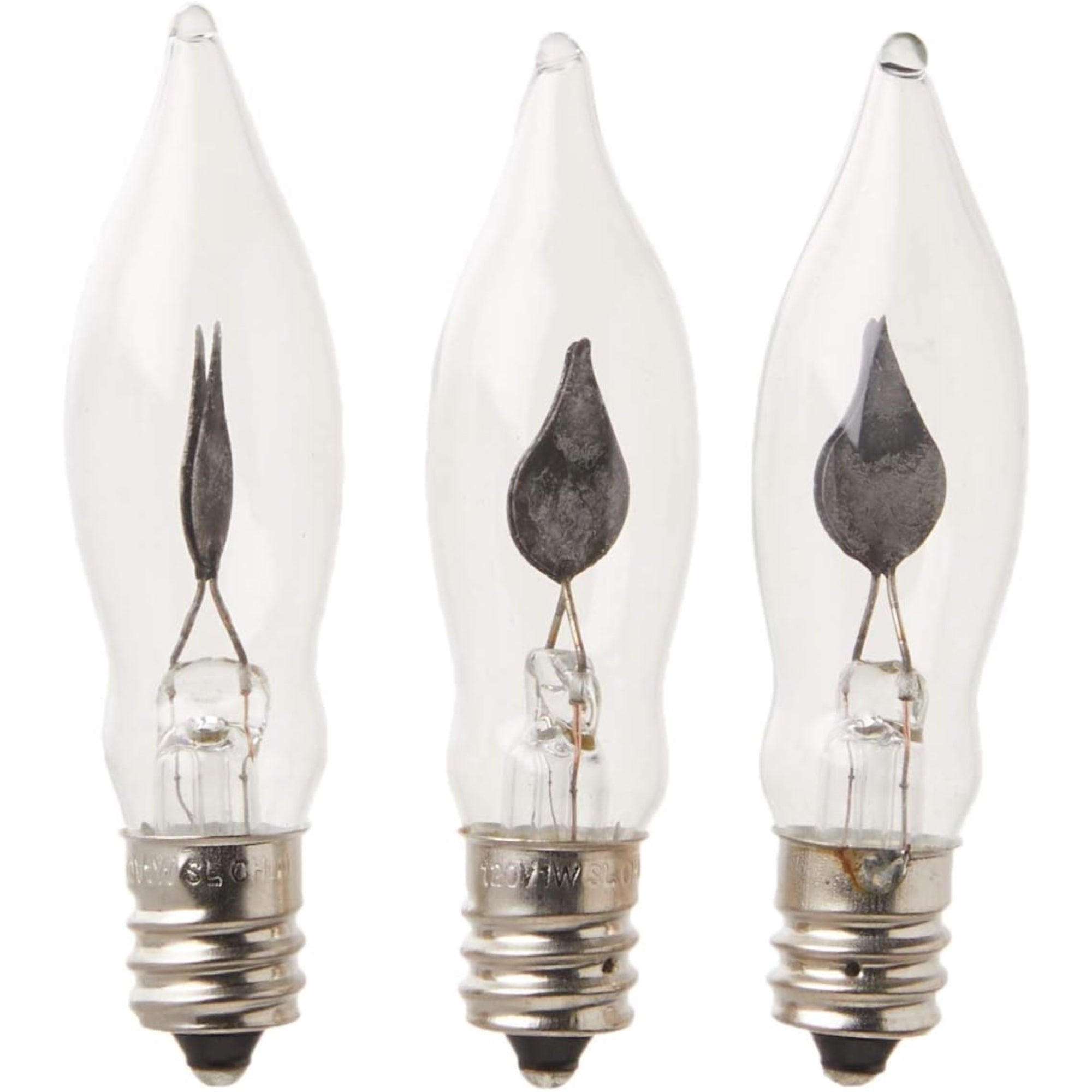 Kurt Adler Replacement Flickering Light Bulbs for UL0702 and UL0740 (Pack of 3)