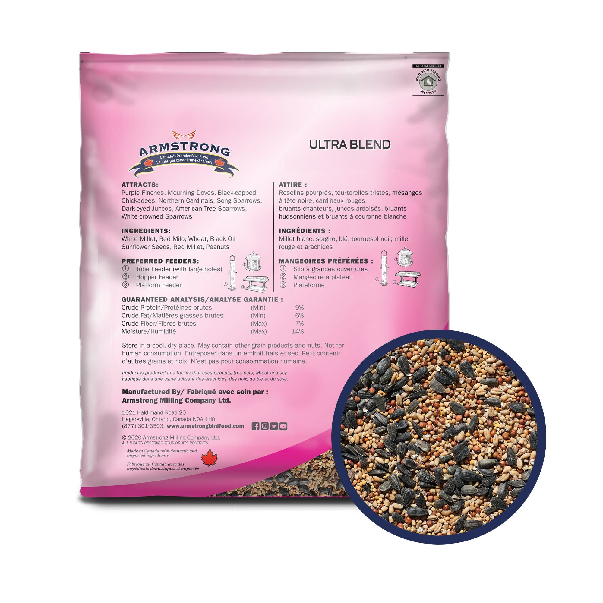 Armstrong Wild Bird Food Ultra Bird Seed Blend for Wild Songbirds