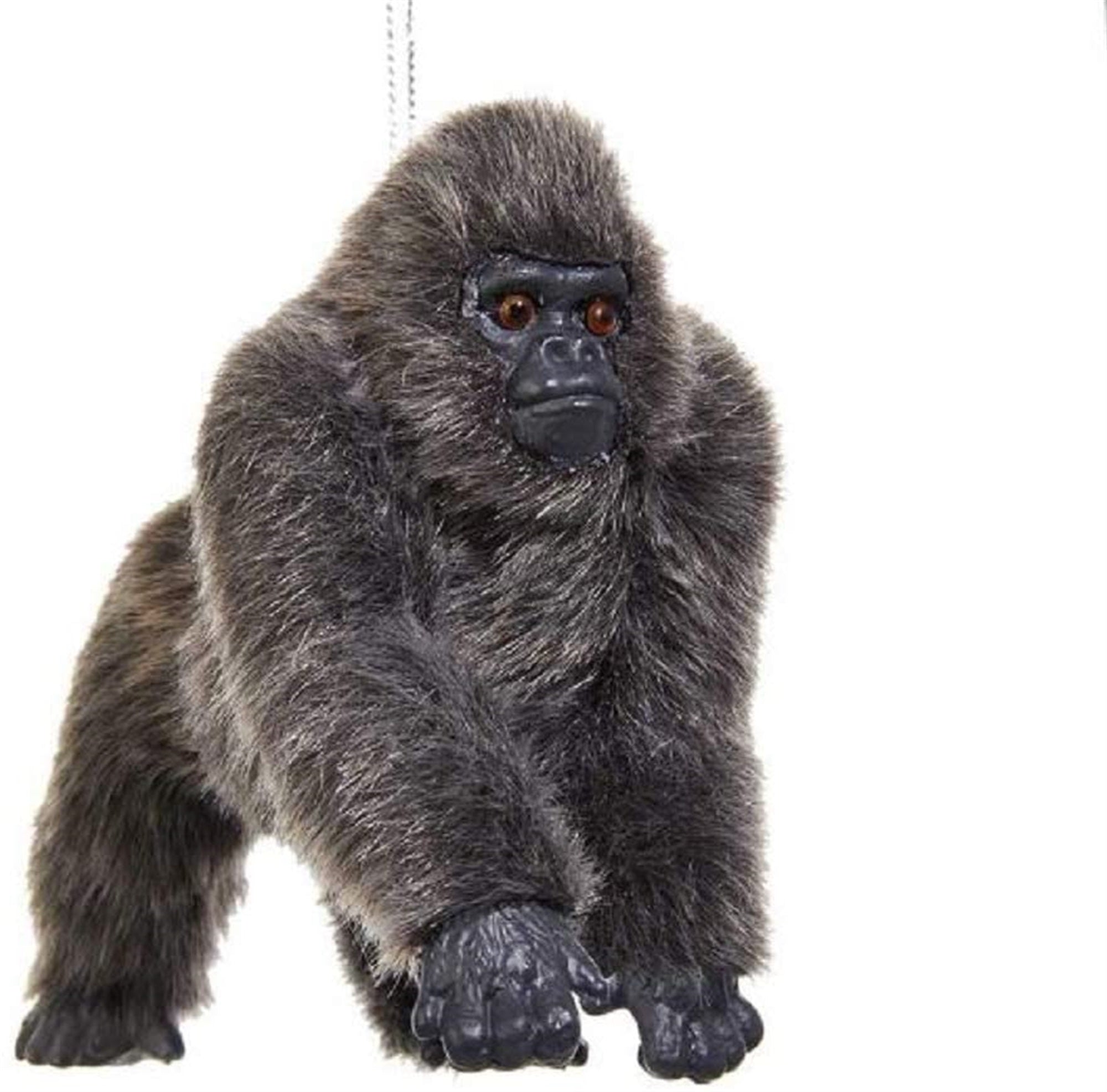 Kurt Adler Plastic Ornament for Christmas Tree, Furry Gorilla