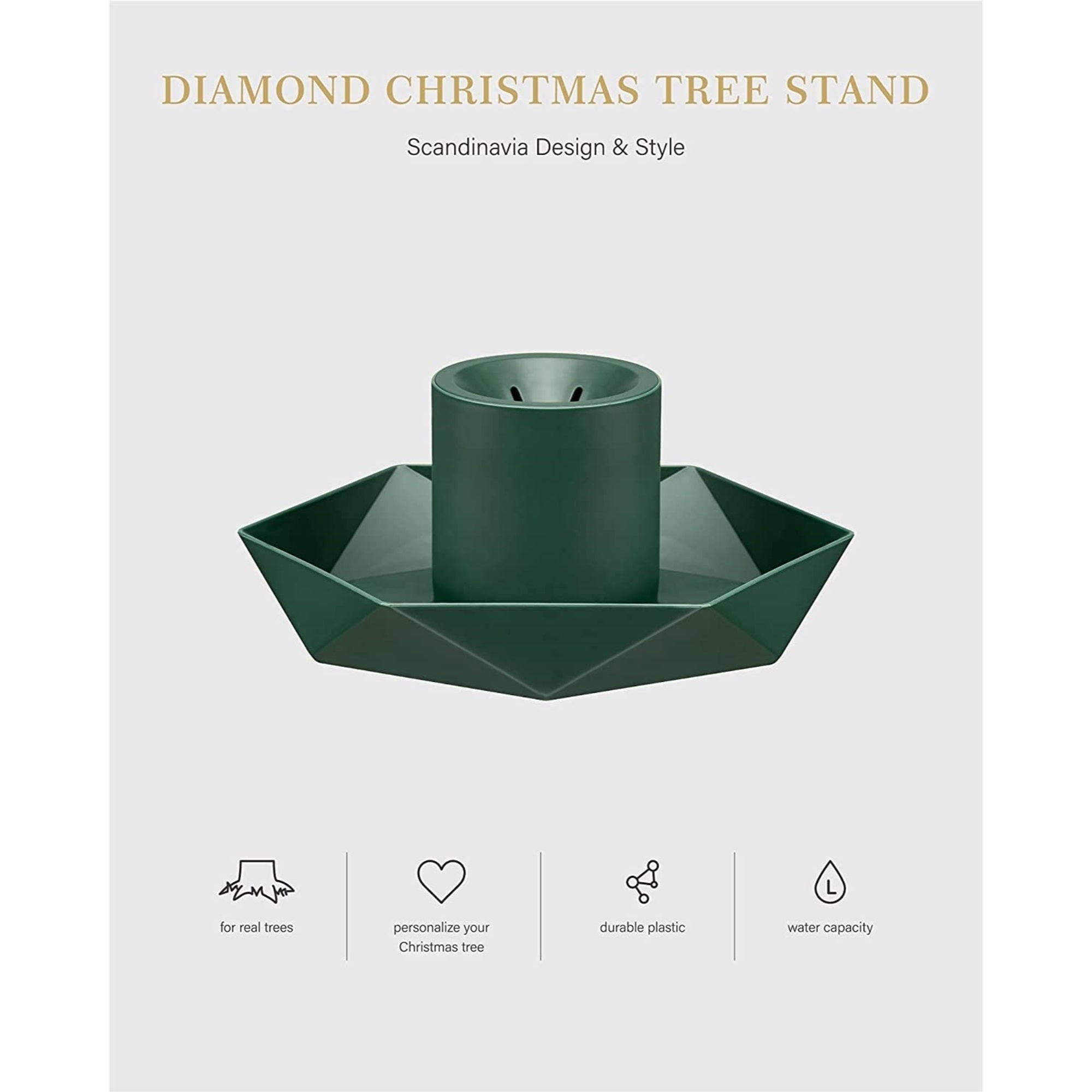 Tree Nest Diamond Mini Tabletop Christmas Tree Stand Base