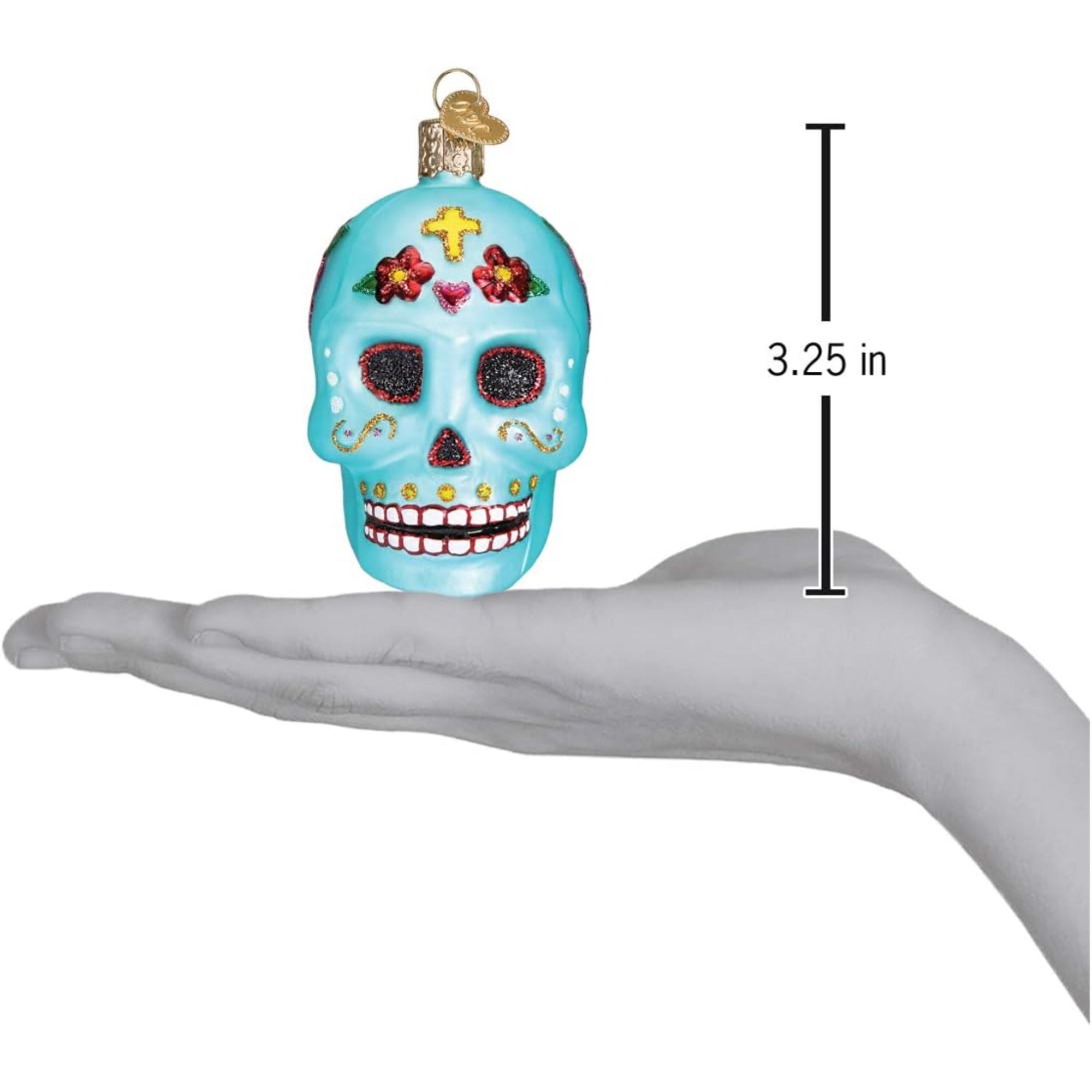 Old World Christmas Blown Glass Ornament for Christmas Tree, Day Of The Dead (with OWC Gift Box)
