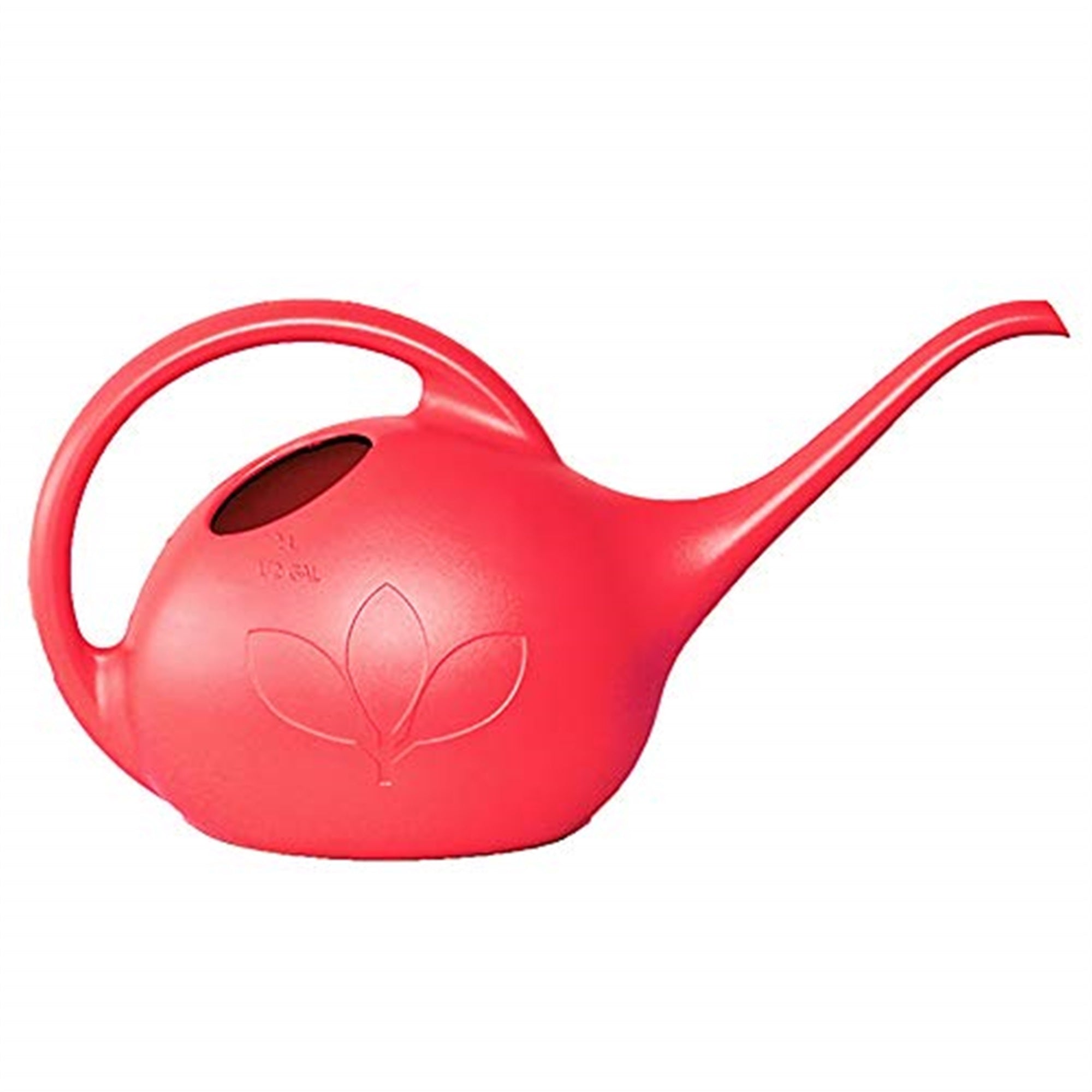 Novelty Indoor Plastic Long Spout Watering Can, Red, 0.5 Gallon