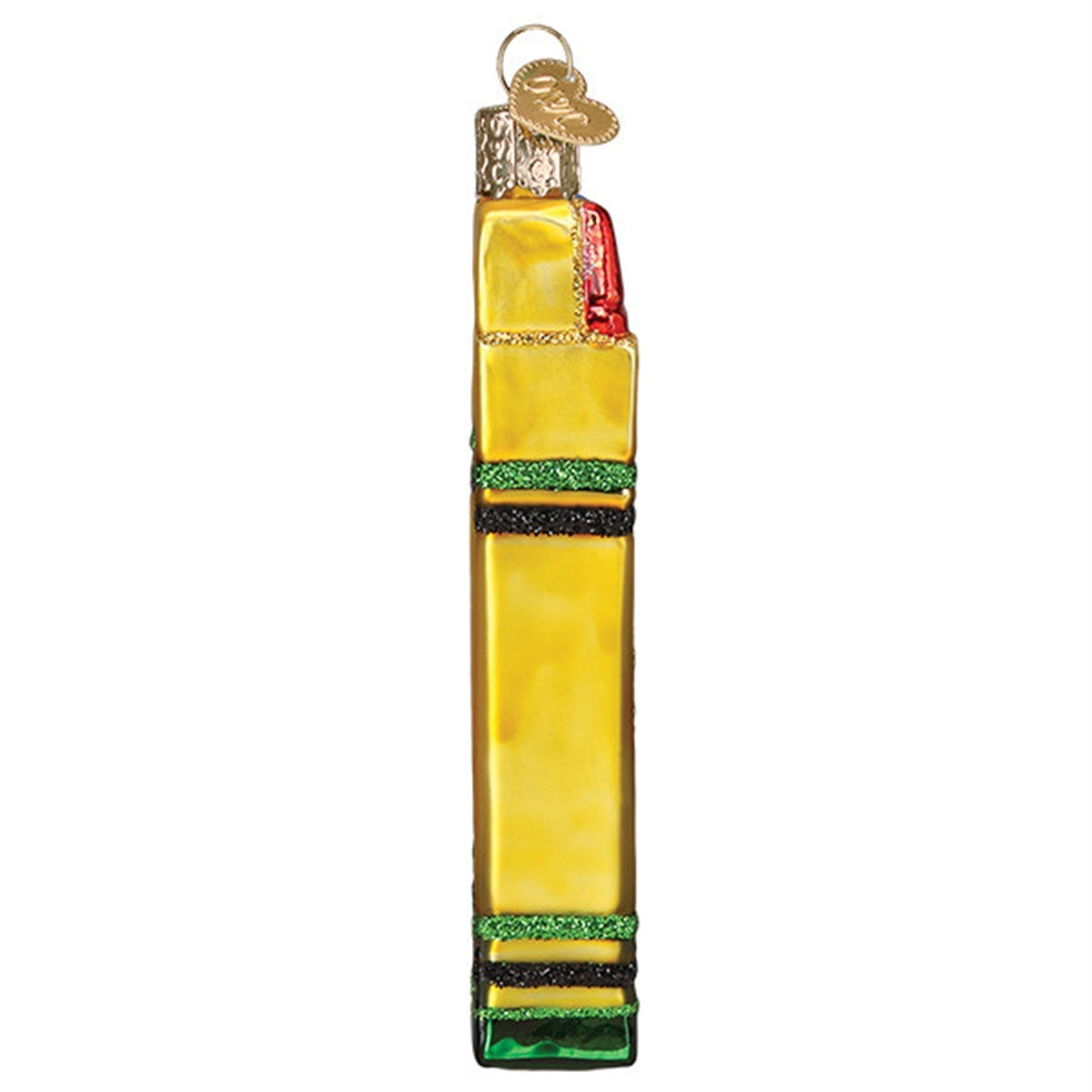 Old World Christmas Blown Glass Ornament for Christmas Tree, Box of Crayons