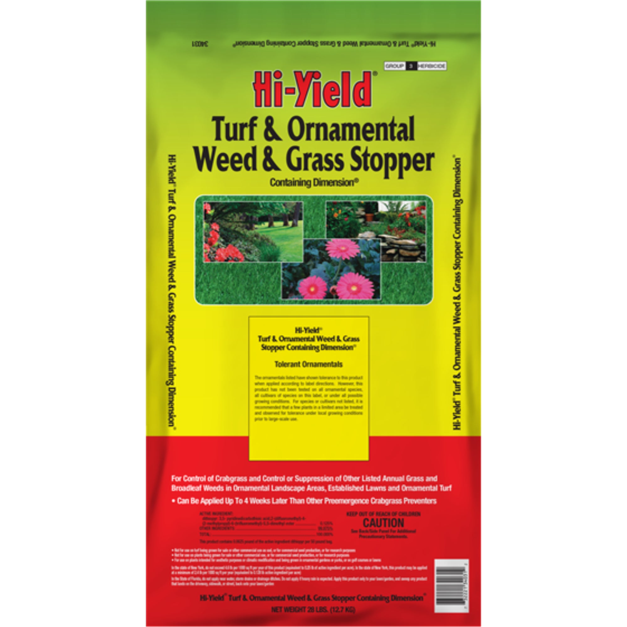 HI-Yield Turf and Ornamental Weed and Grass Stopper with Dimension