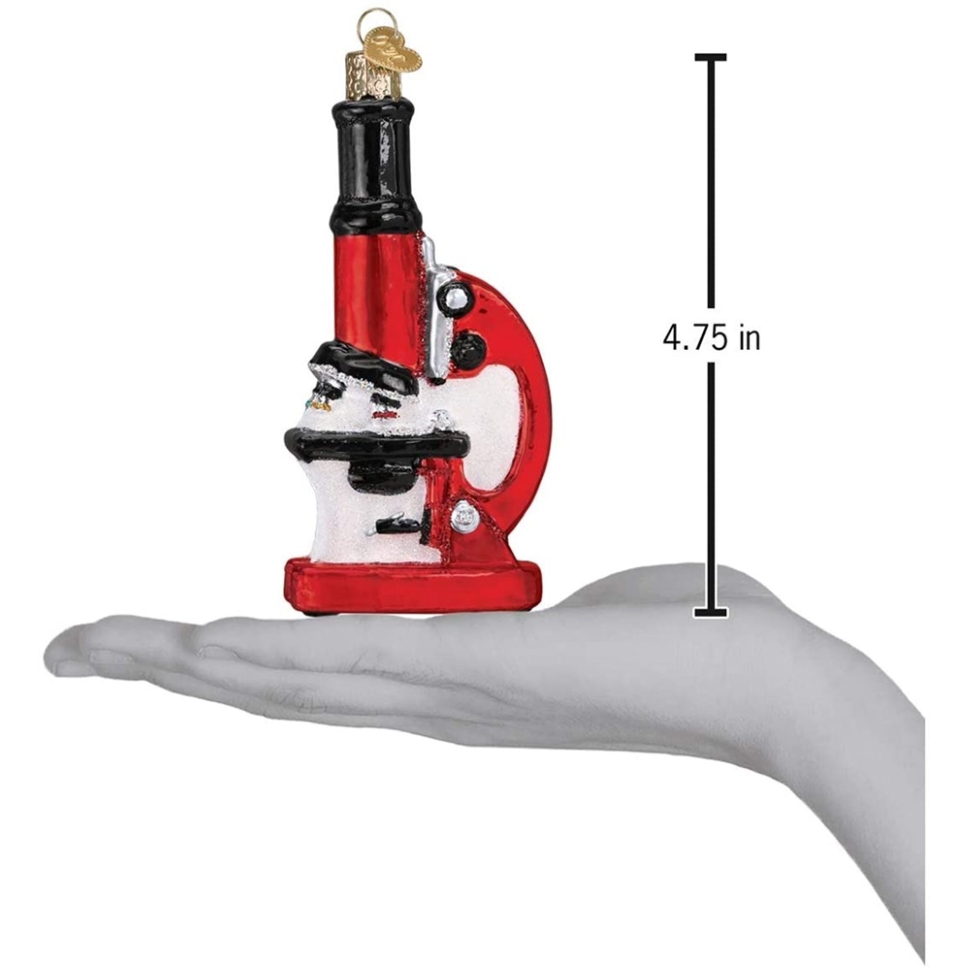 Old World Christmas Blown Glass Ornament for Christmas Tree, Microscope