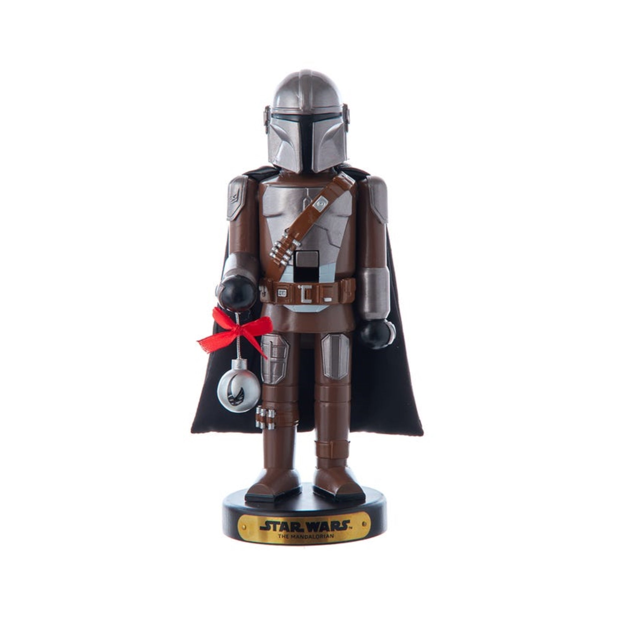 Kurt Adler Star Wars Resin Mandalorian Nutcracker Standing Christmas Decoration, 10"