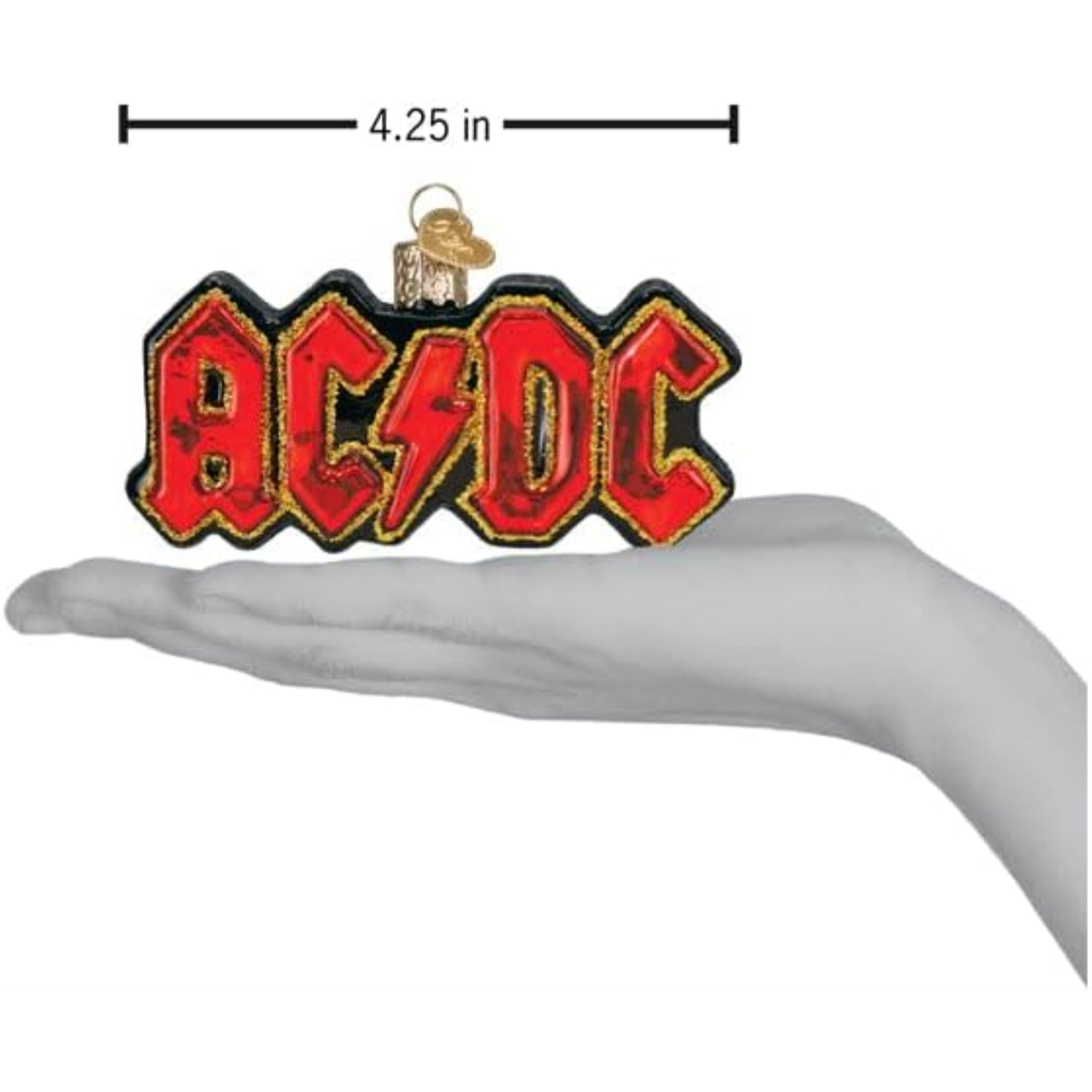 Old World Christmas Blown Glass Ornament for Christmas Tree, Ac/Dc (with OWC Gift Box)