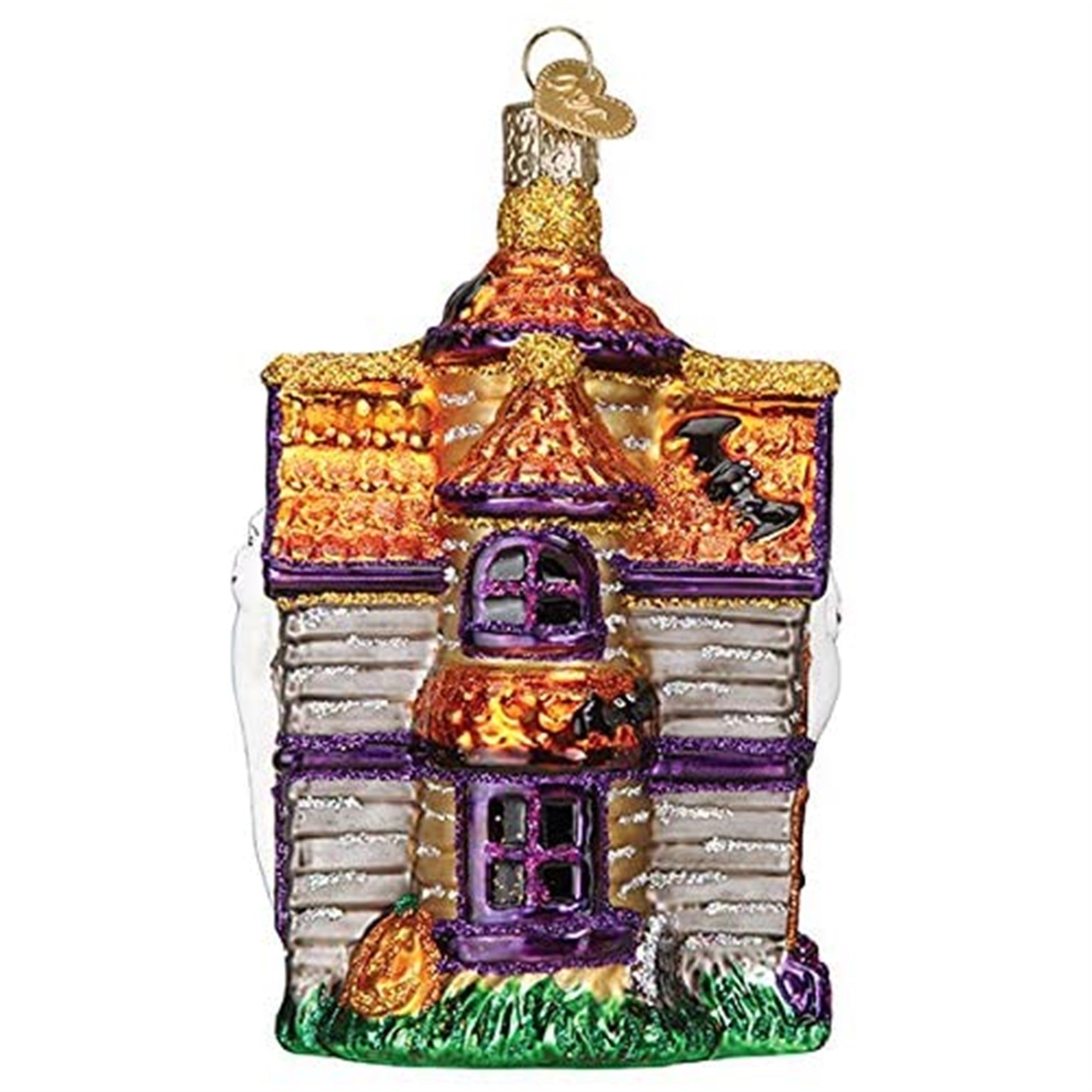 Old World Christmas Glass Blown Ornament Haunted House