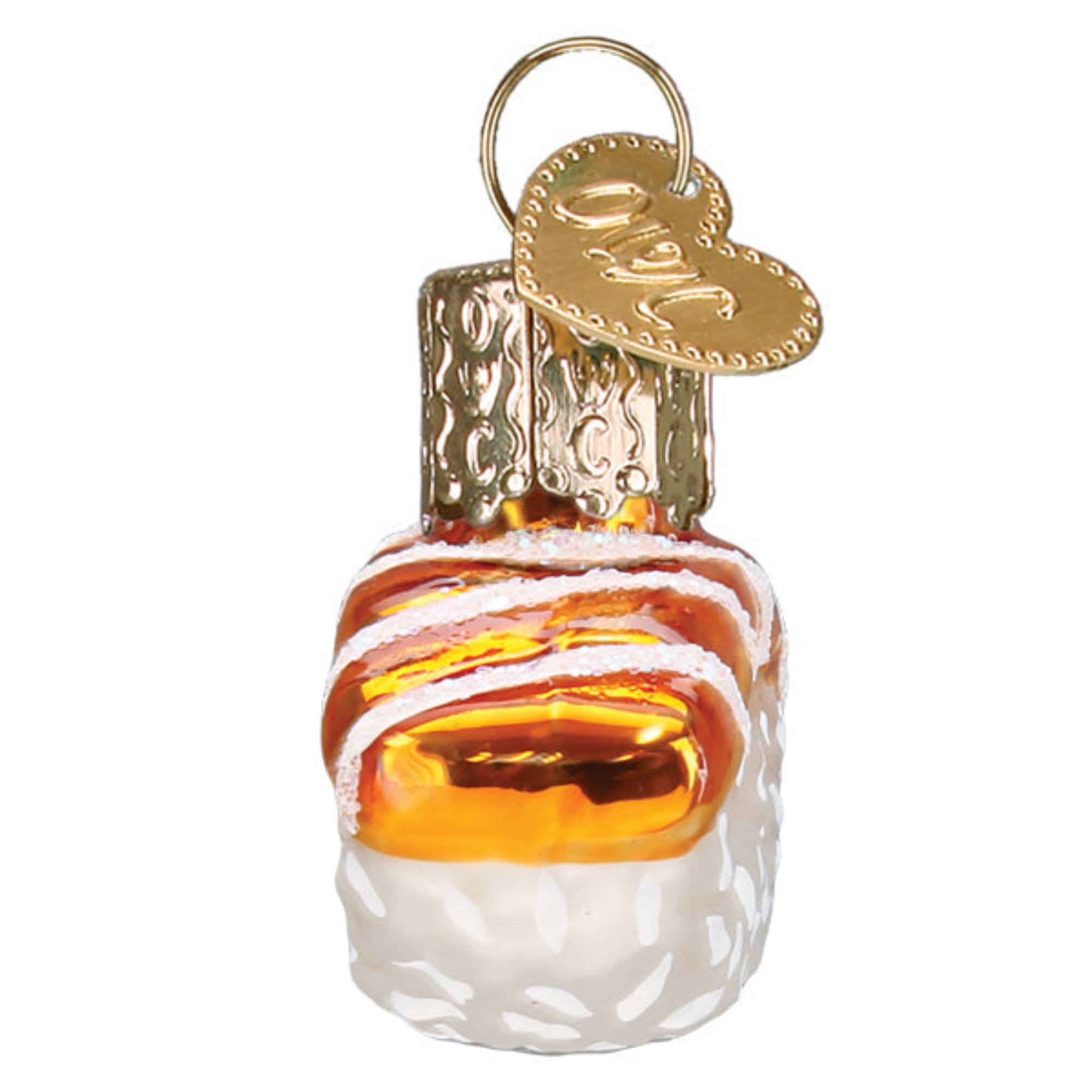 Old World Christmas Blown Glass Ornament for Christmas Tree, Mini Salmon Sushi (with OWC Gift Box)