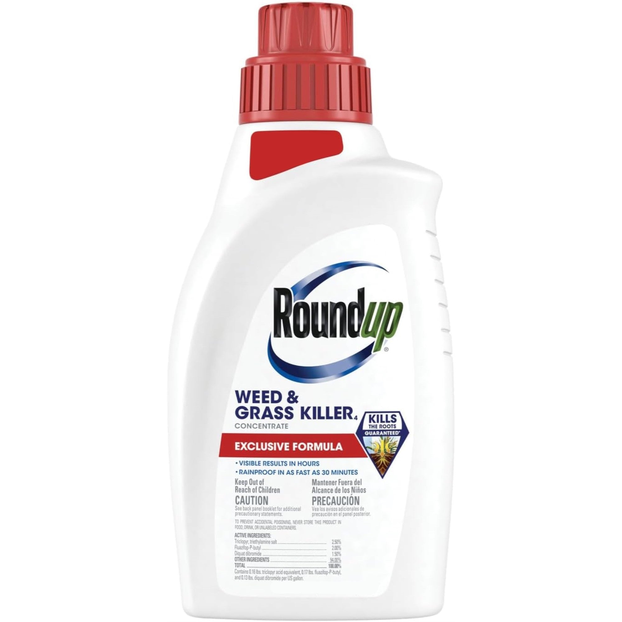 Roundup Weed & Grass Killer Concentrate, Best Around Flower Beds, Walkways or Fences