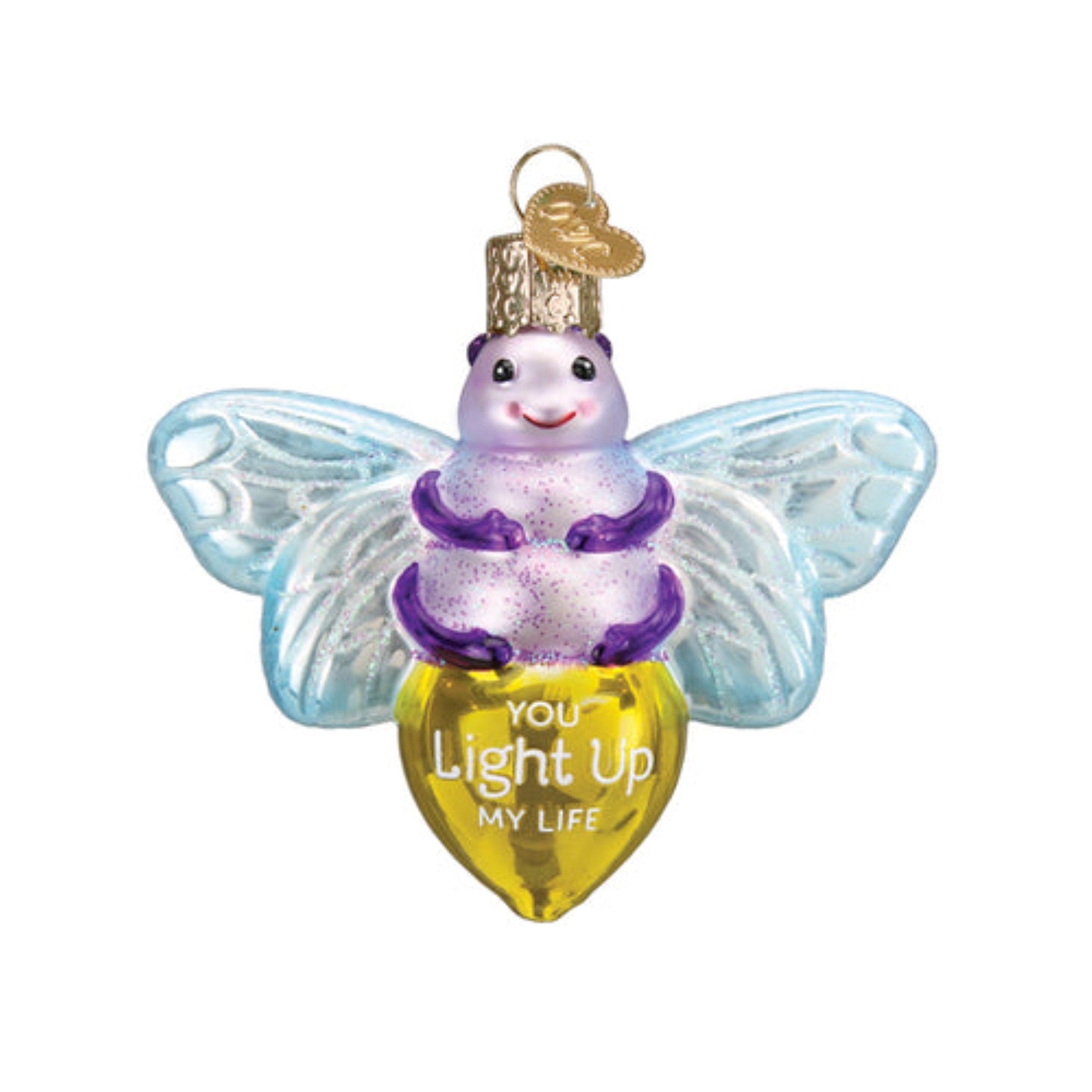 Old World Christmas Blown Glass Ornament for Christmas Tree, You Light up My Life
