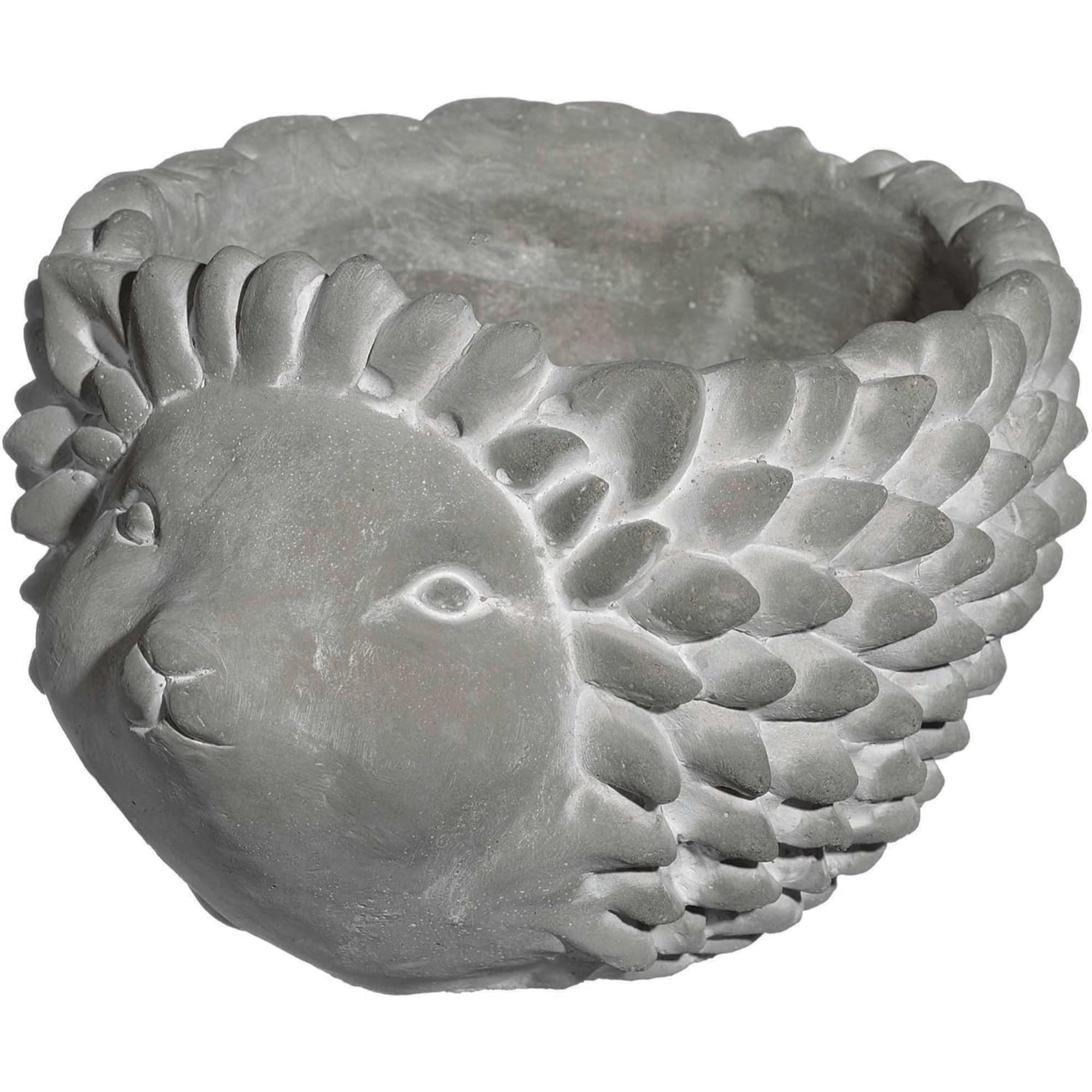 Classic Home and Garden Cement Buddies Indoor/Outdoor Planter with Drainage Hole, Hedgehog