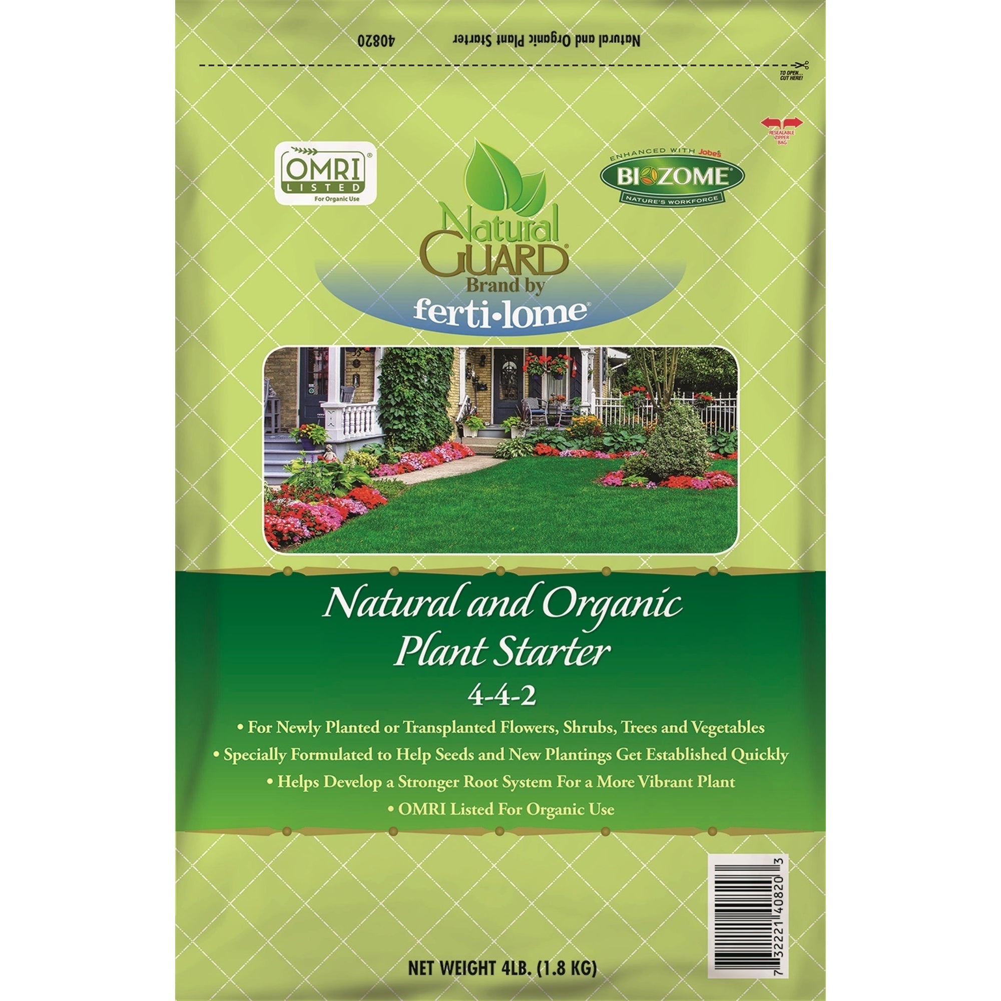 Fertilome Natural Guard Natural and Organic Plant Starter Food, 4-4-2