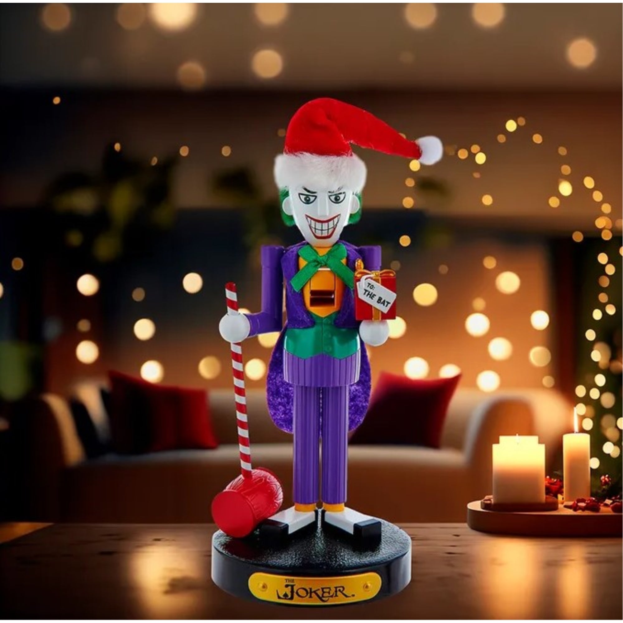 Kurt Adler Officially Licensed DC Comics Resin Joker Nutcracker, 10"